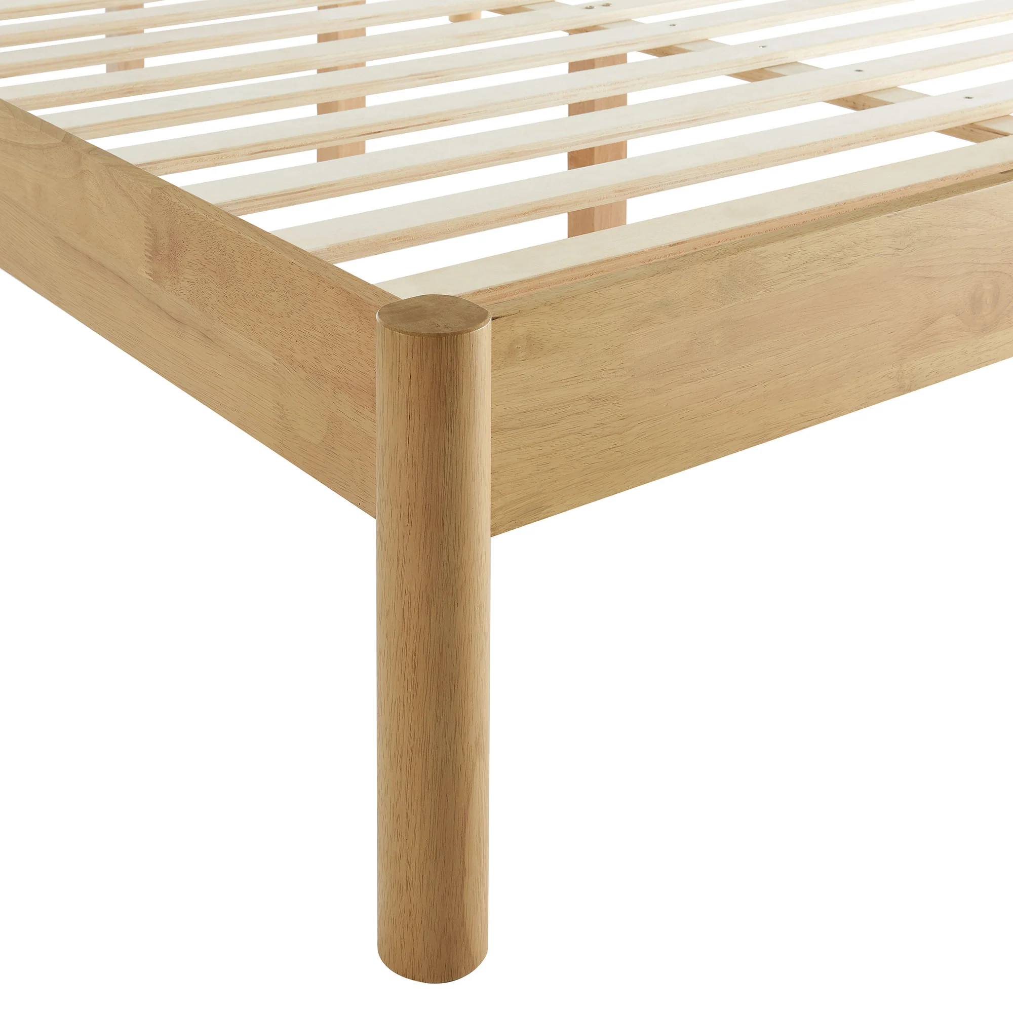 Olea Channel Tufted Boucle Solid Wood King Platform Bed by Modway - Image 6