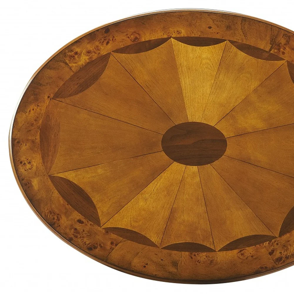 Olive Ash Burl Oval Accent Table By Homeroots - Image 7