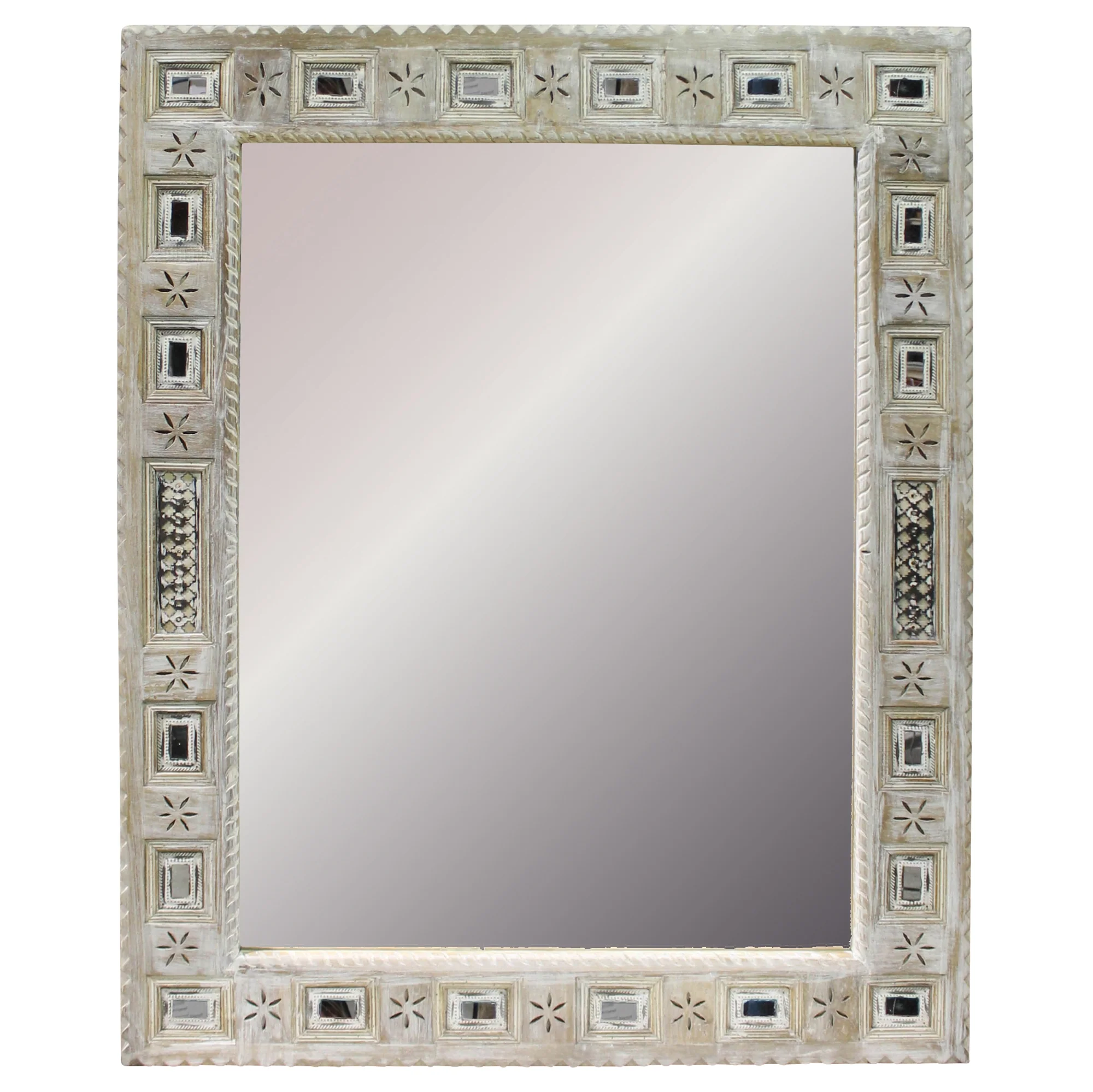 Oracle Mirror, Carved Wood By HomArt