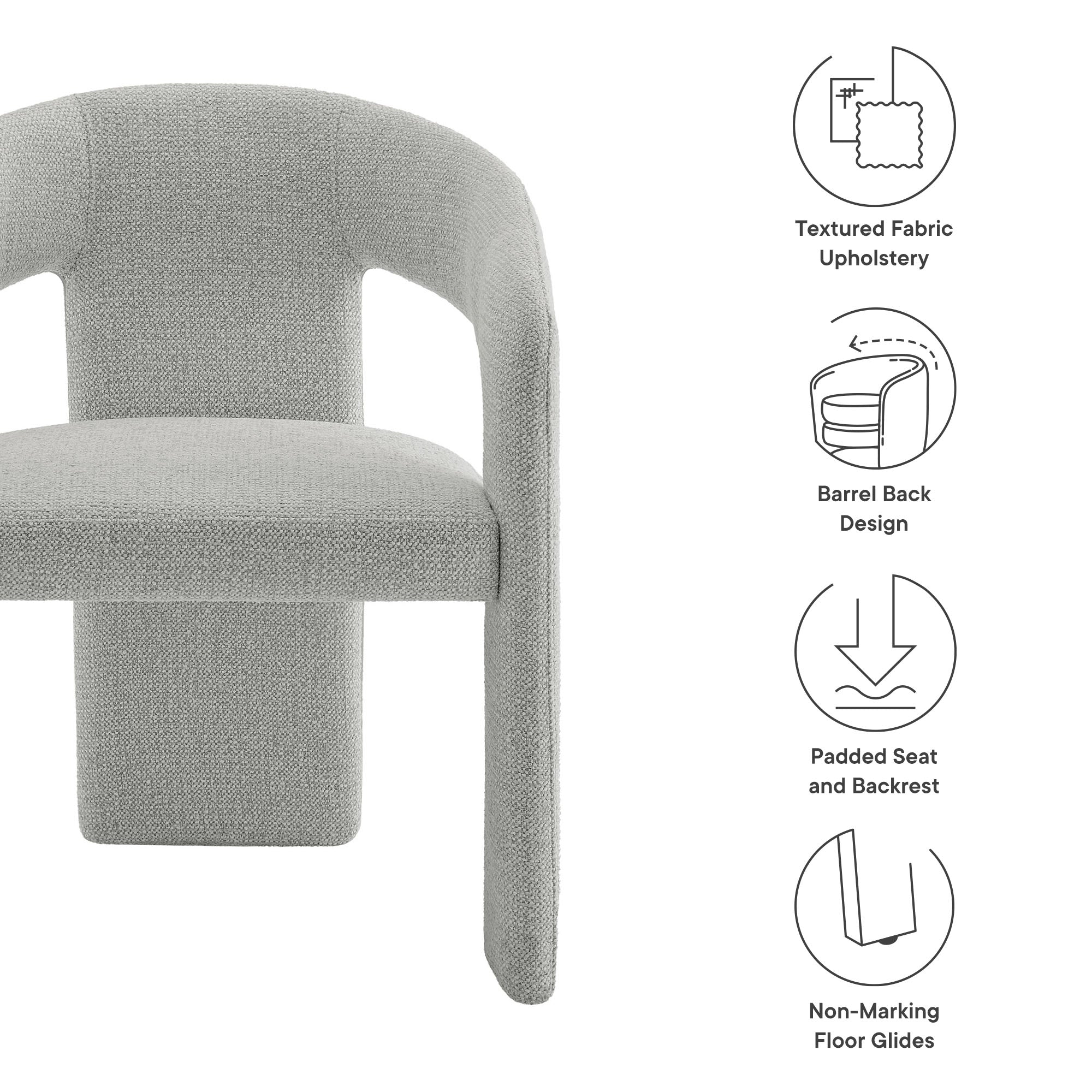 Oslo Barrel Fabric Upholstered Dining Accent Chair by Modway - Image 18