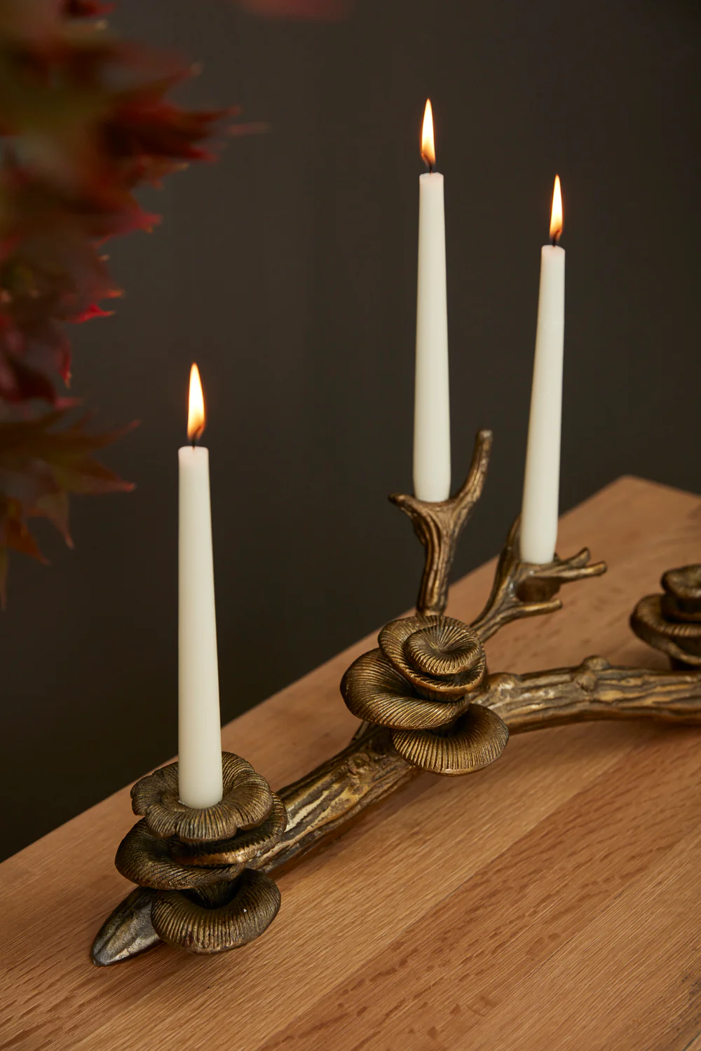 Oyster Mushroom Candleholder By Accent Decor - Image 4