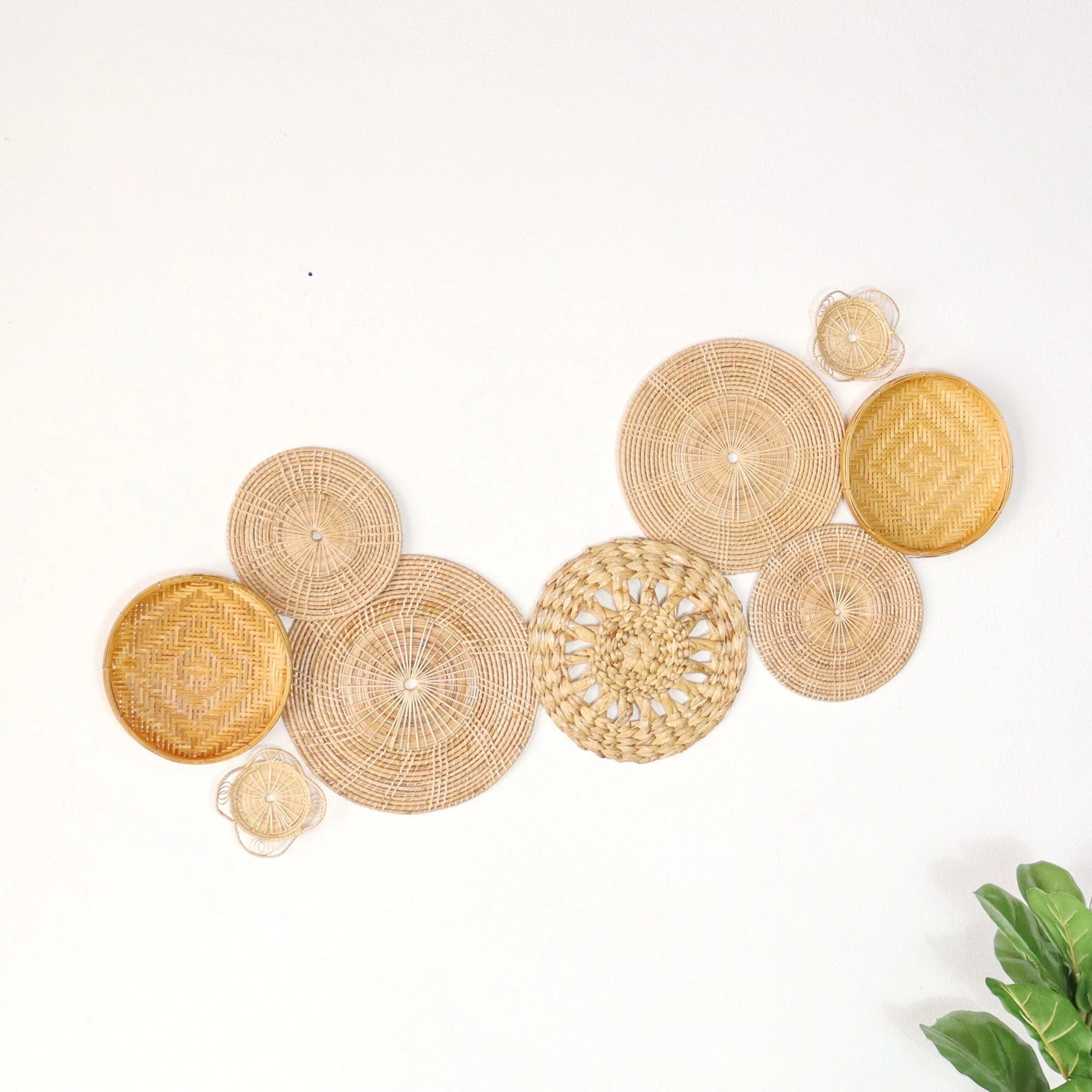 Pa Vi Ka - Wall Hanging DeCor Set Of 9 By Thaihome - Image 4