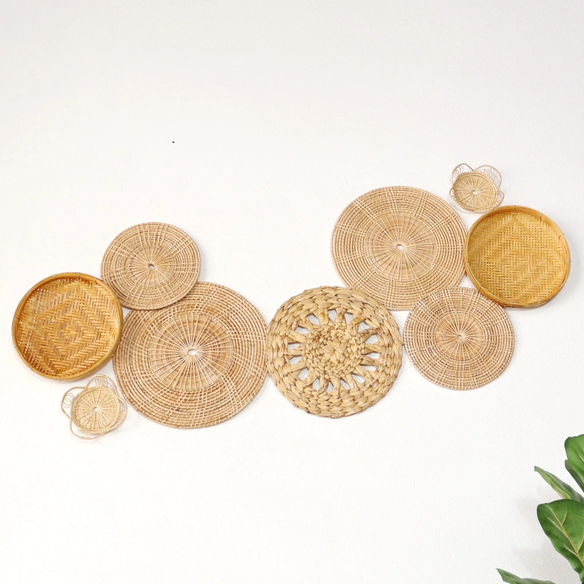 Pa Vi Ka - Wall Hanging DeCor Set Of 9 By Thaihome - Image 6
