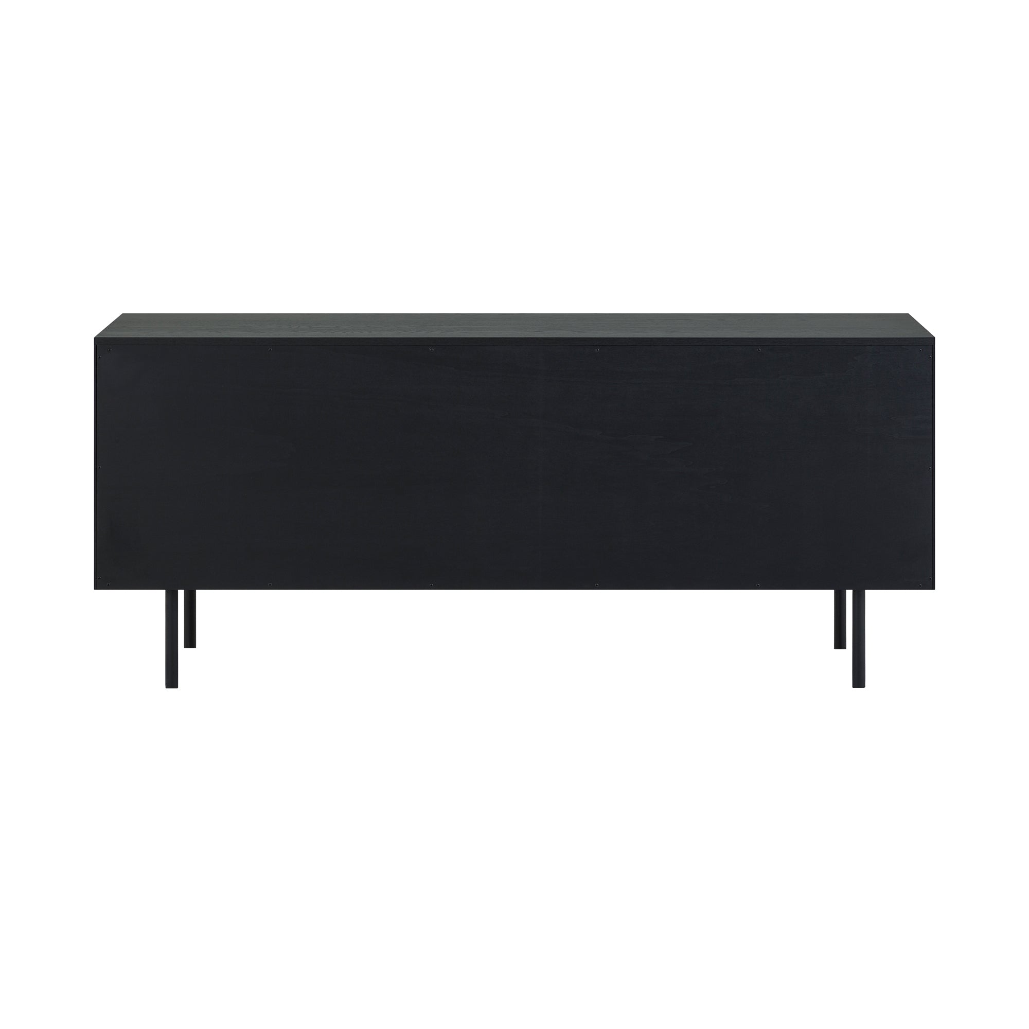 Pasadena 4 Door Wood Buffet Cabinet with Black Oak Finish By Armen Living - Image 7