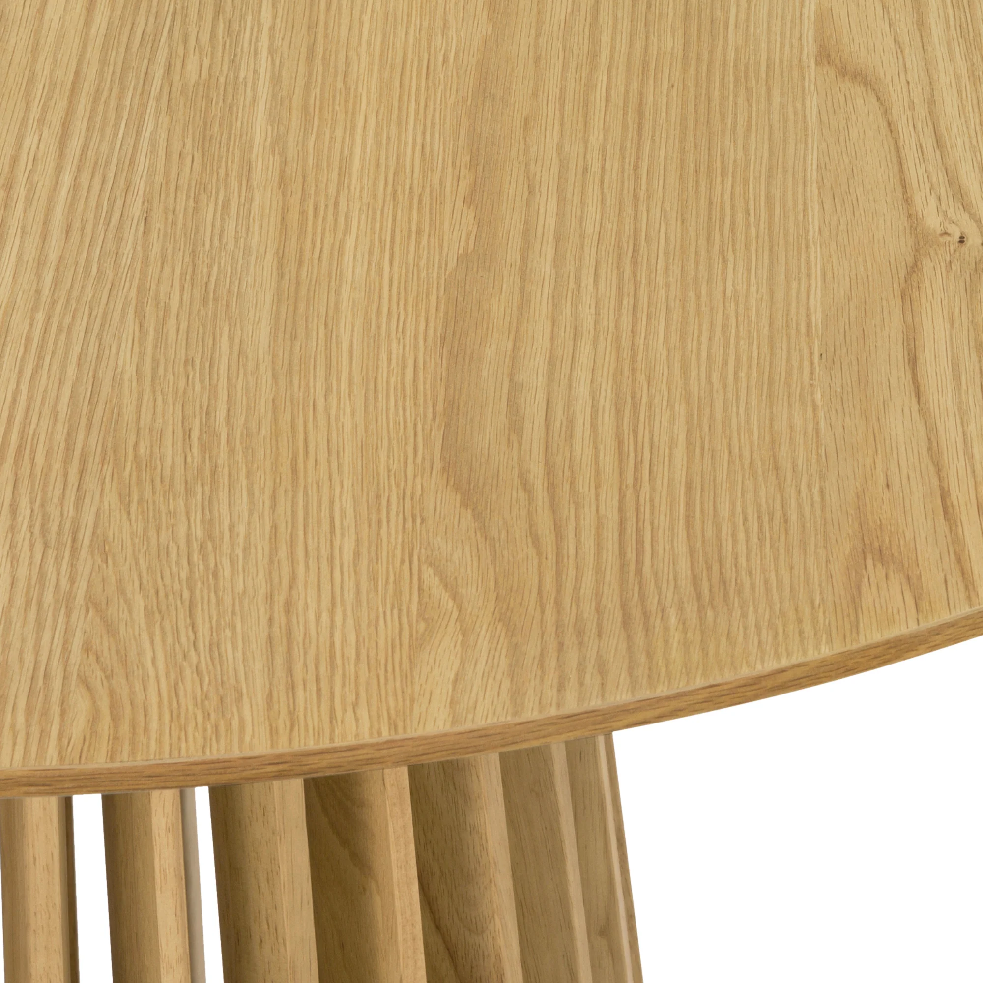 Pasadena Erie 5 Piece Round Dining Set in Natural Oak Finish with Paper Cord Chairs By Armen Living - Image 8