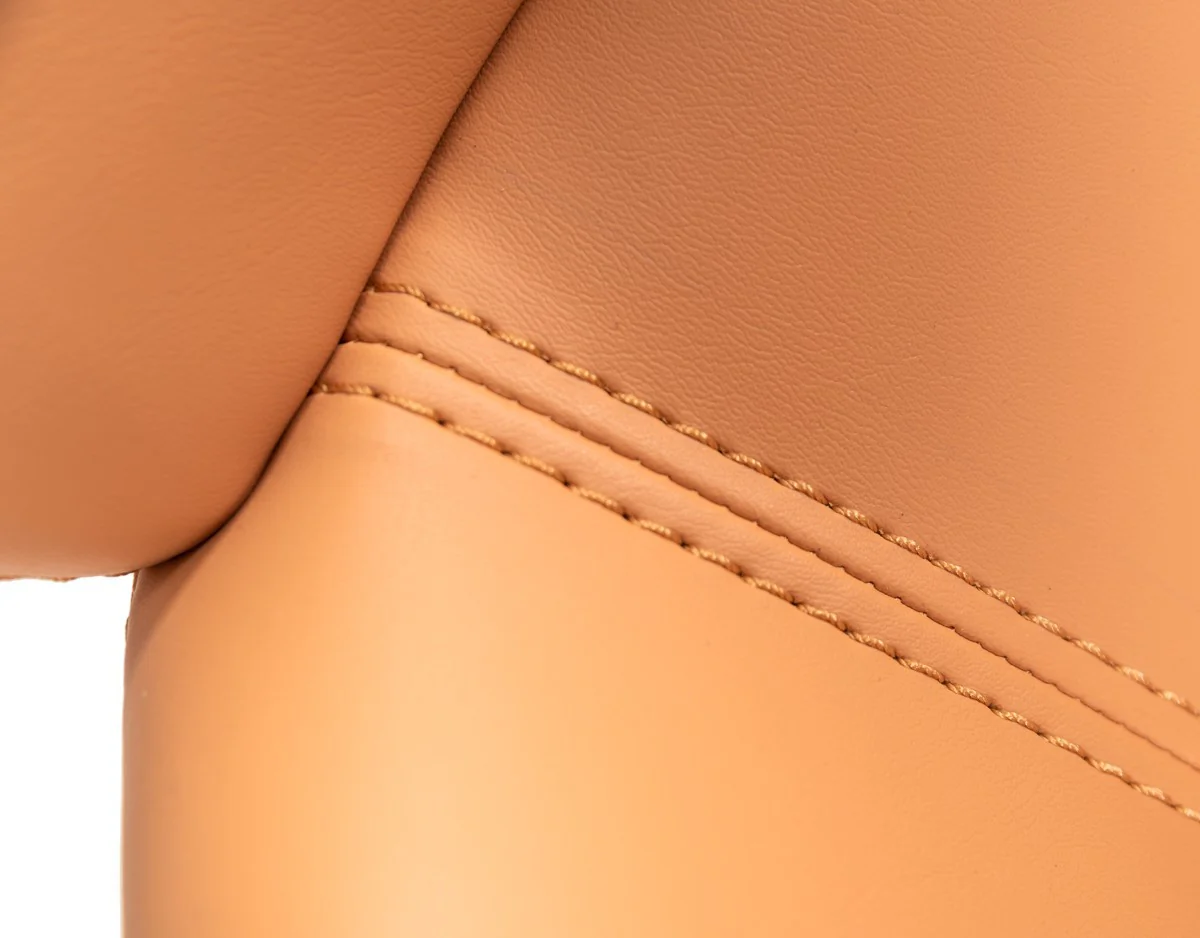 Peach Rosegold Dining Chair By Homeroots - Image 4