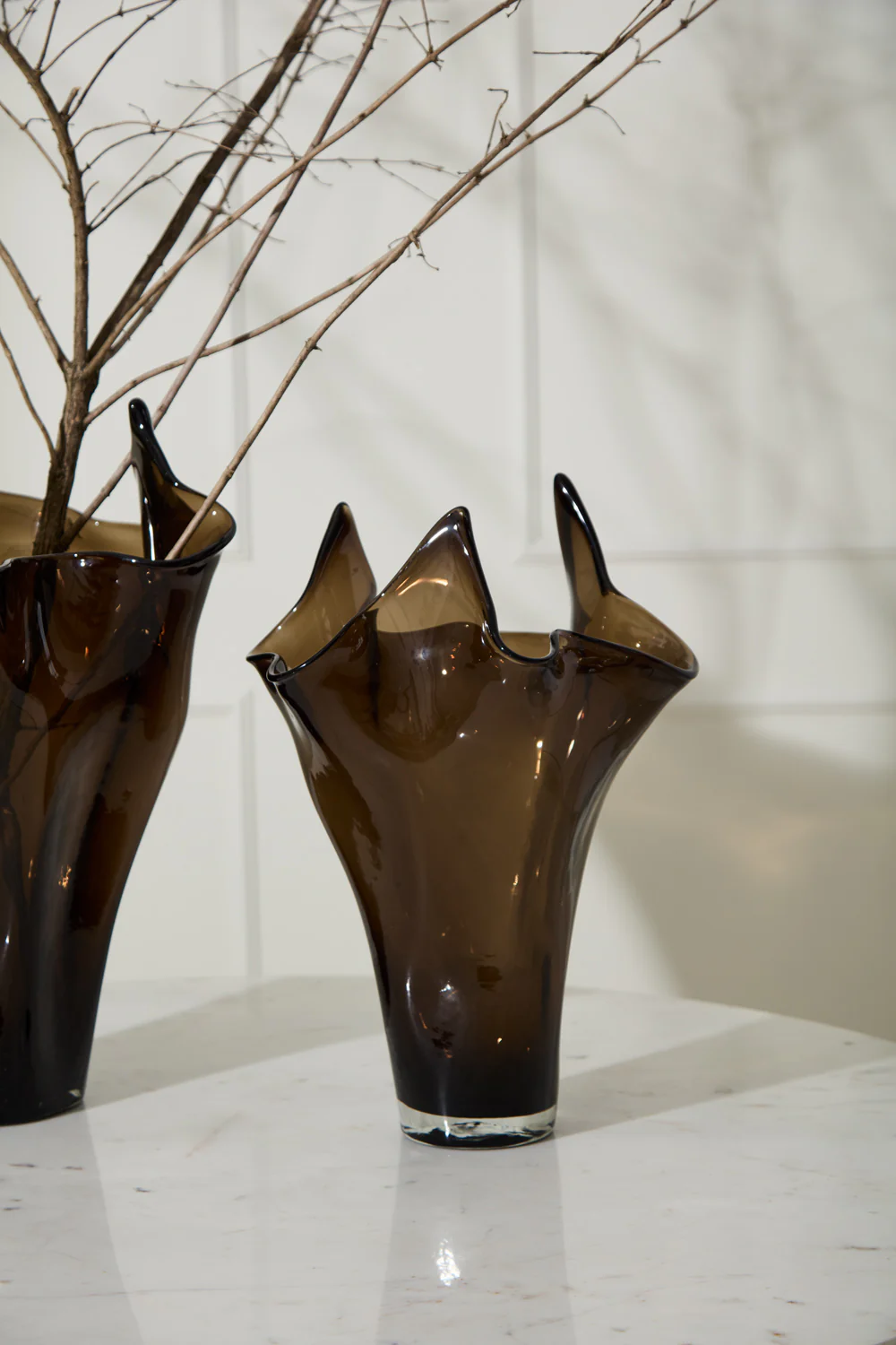 Peaked Glass Vase By Accent Decor - Image 5
