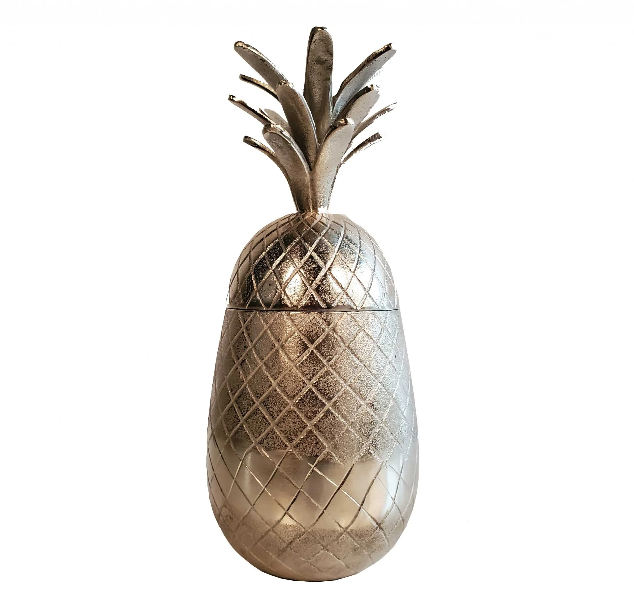 Pineapple Storage Aluminium Decor By Homeroots