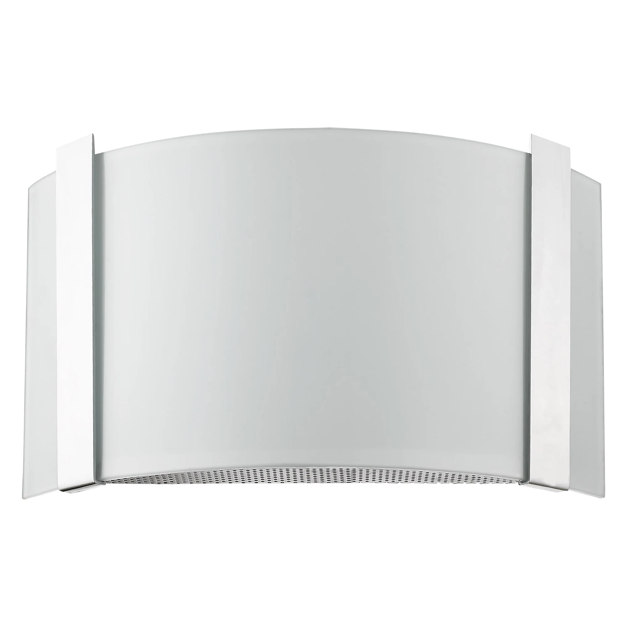 Polished Chrome Wall Sconce with Frosted Glass Shade By Homeroots