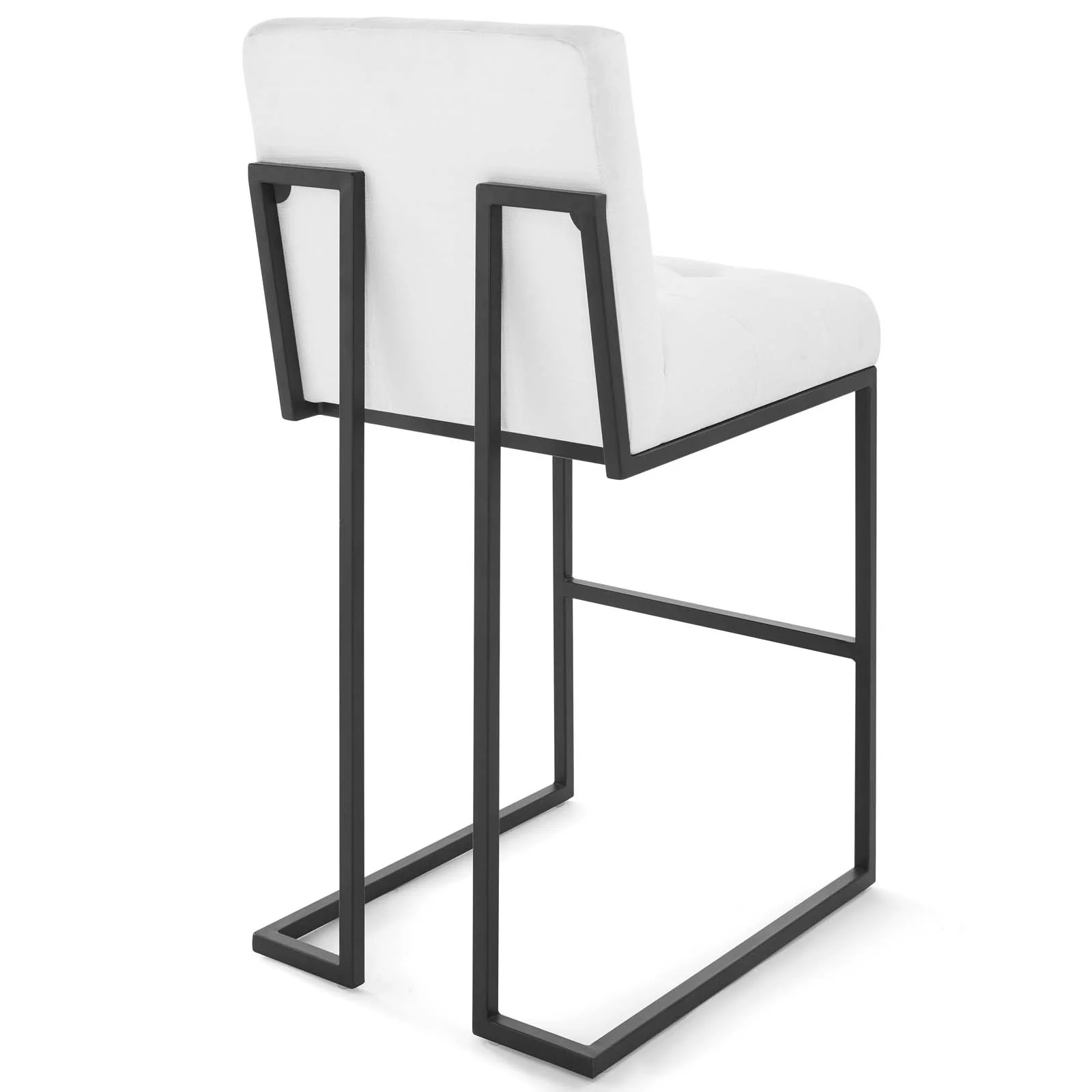 Privy Black Stainless Steel Upholstered Fabric Bar Stool Set of 2 By Modway - EEI-4159 - Image 8