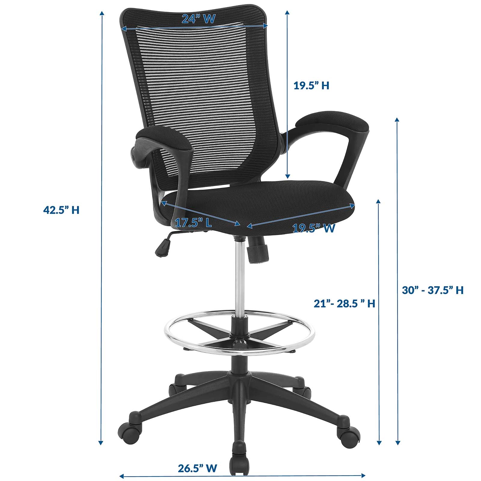 Project Drafting Chair By Modway - EEI-2287 - Image 7