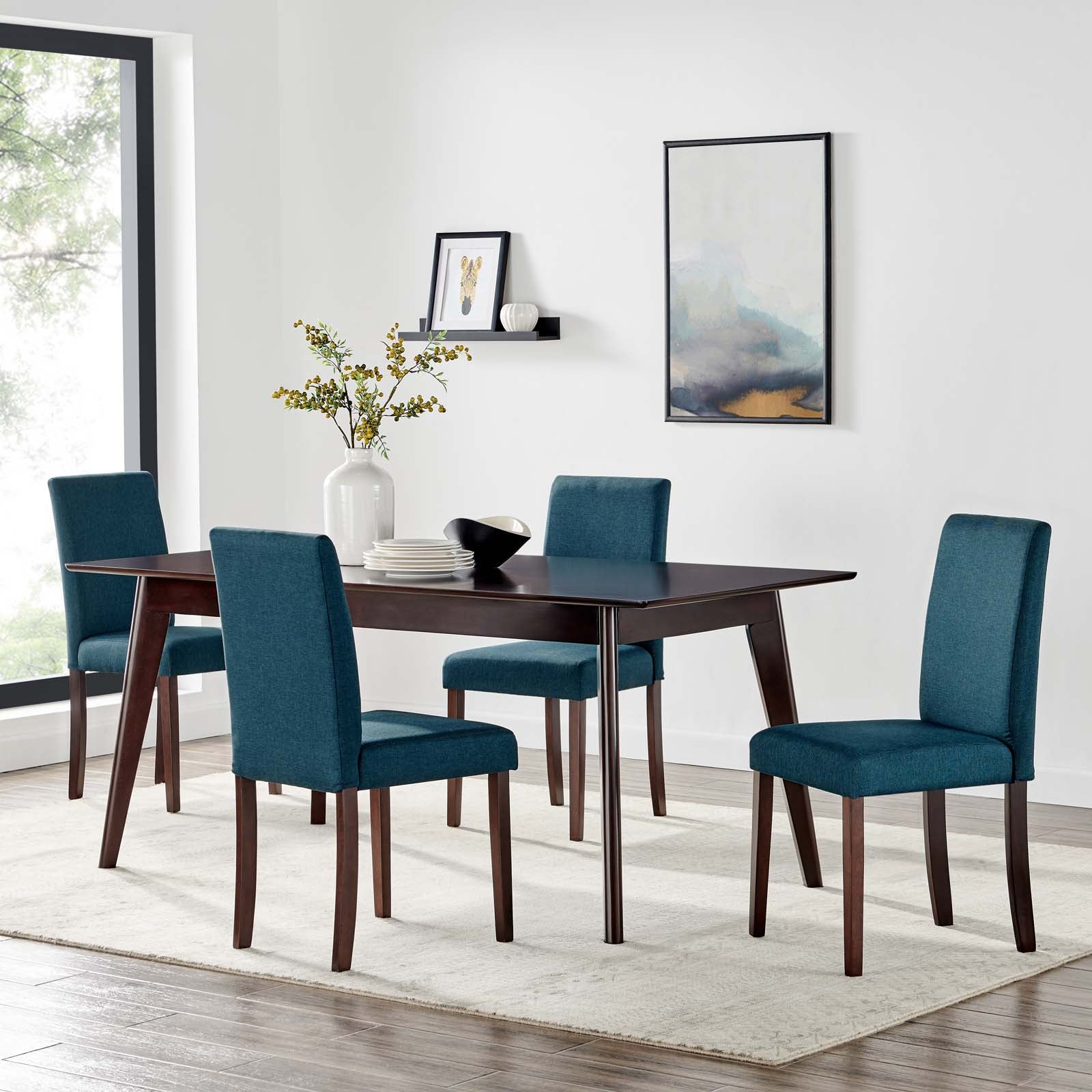 Prosper 5 Piece Upholstered Fabric Dining Set By Modway - EEI-4285