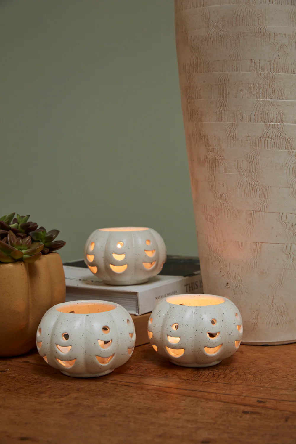 Pumpkin Stack Votive - Set of 6 By Accent Decor - Image 4