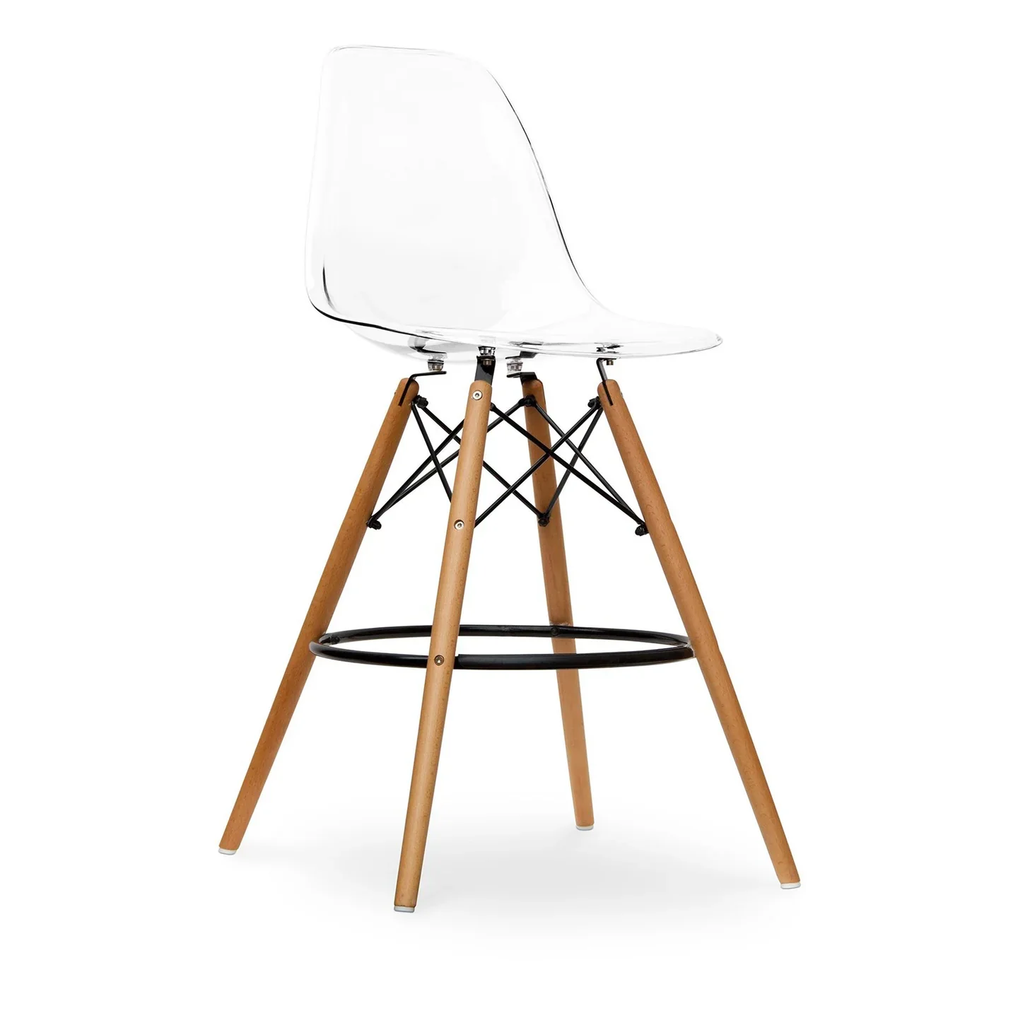 Pyramid Counter Stool, Clear By World Modern Design