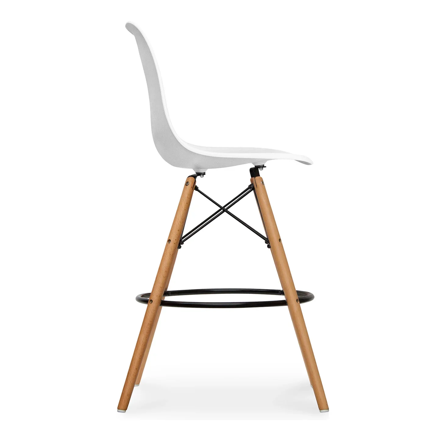 Pyramid Counter Stool, White By World Modern Design - Image 3