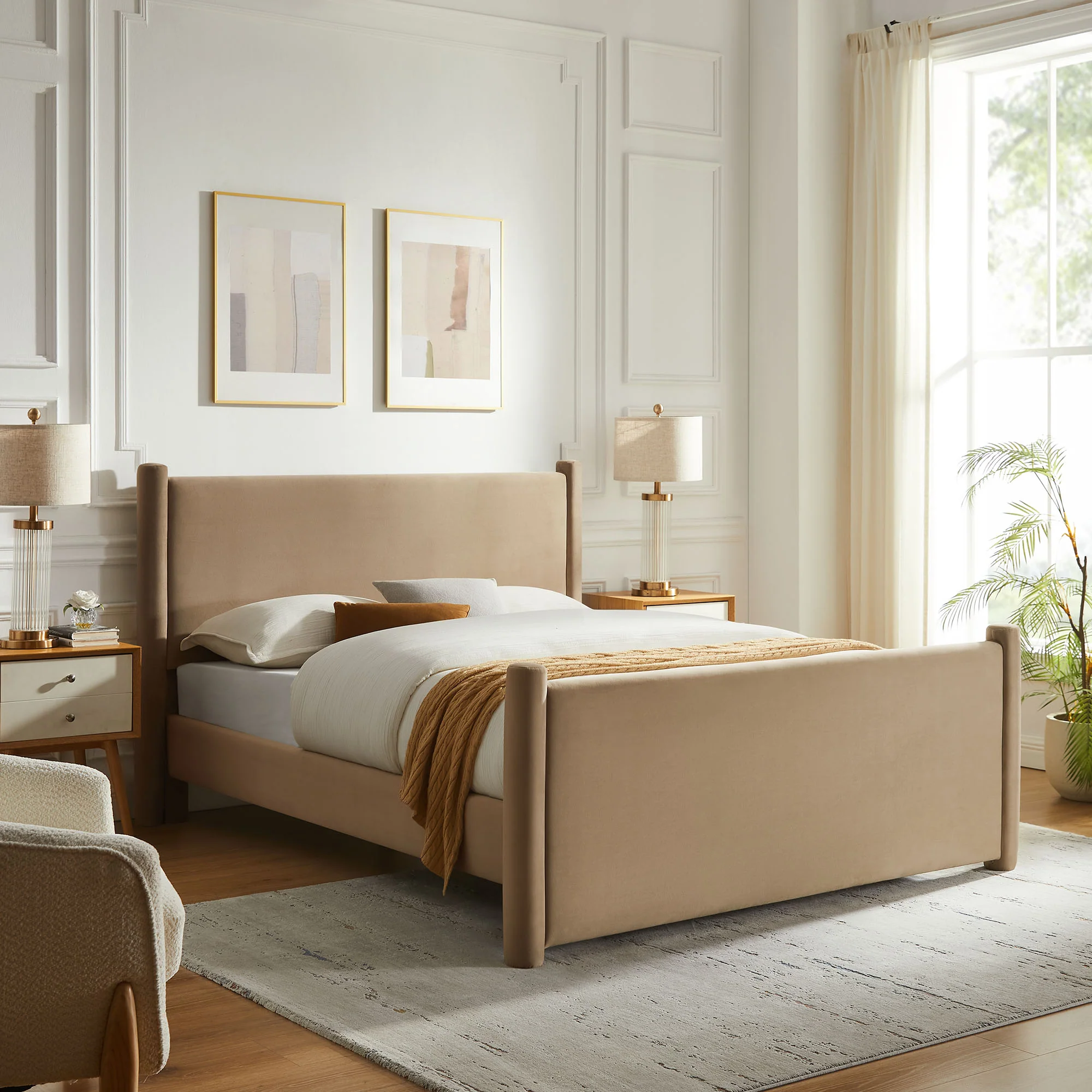 Rael Performance Velvet Full Platform Bed by Modway - Image 34