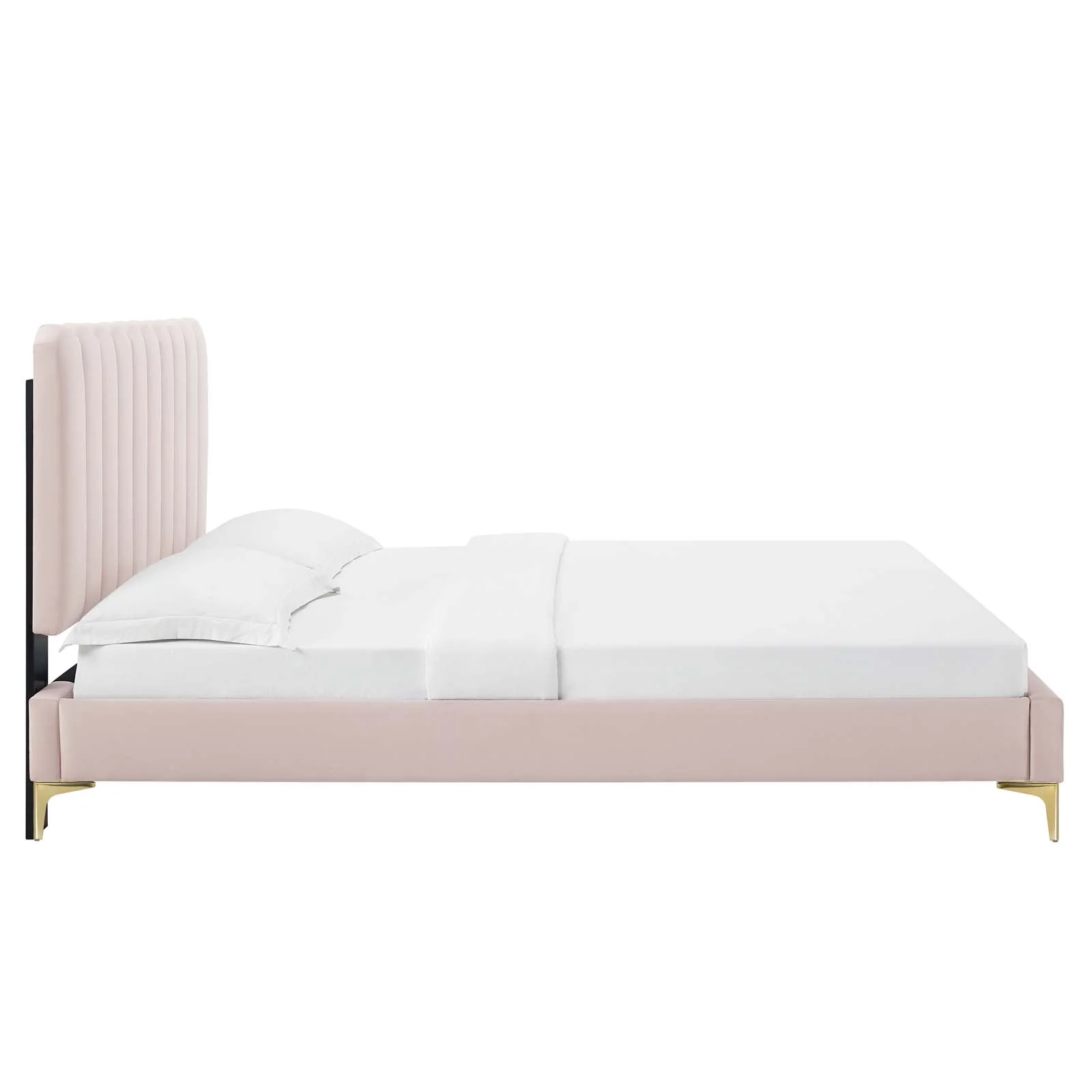Reagan King Performance Velvet Platform Bed By Modway - MOD-7076 - Image 91