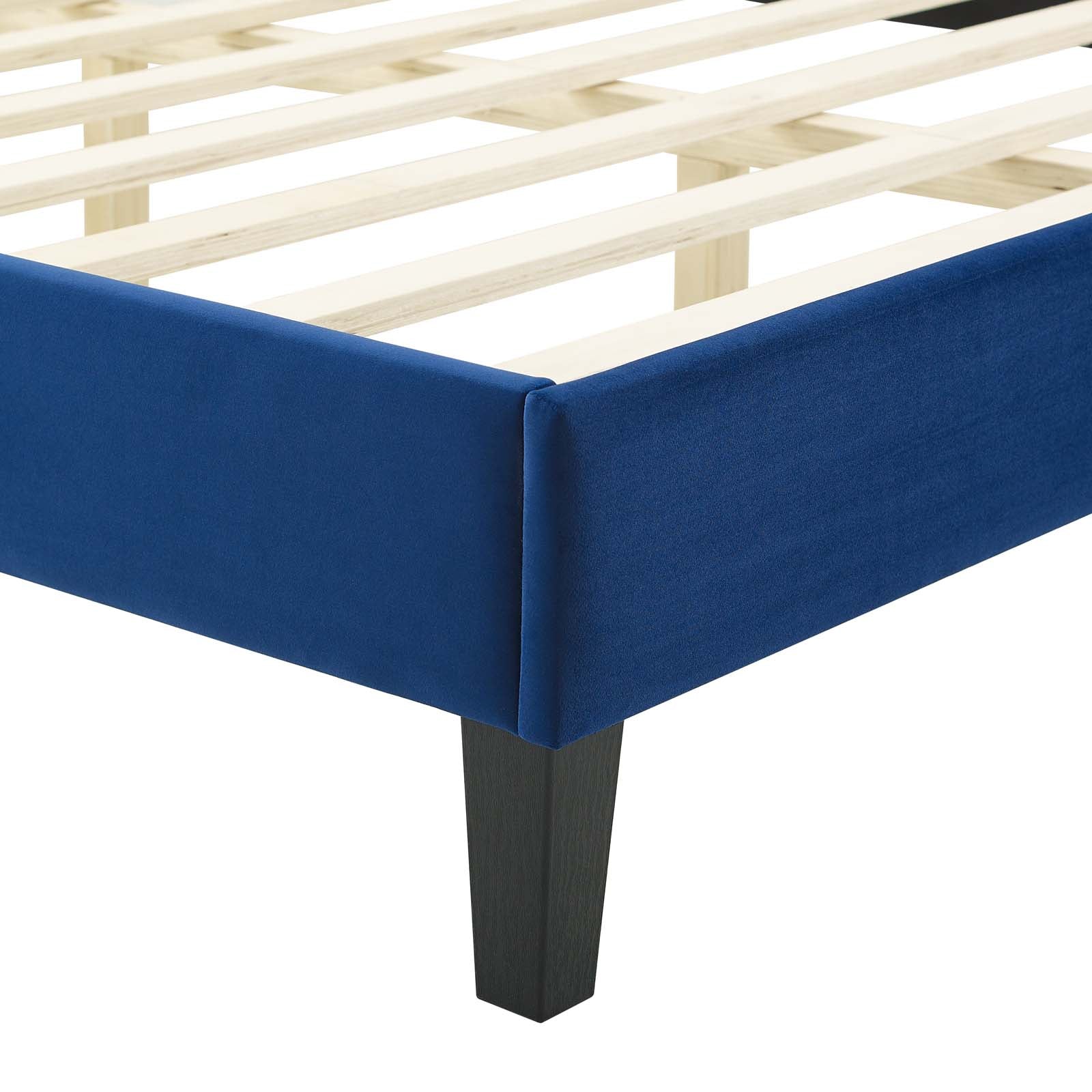 Reagan King Performance Velvet Platform Bed By Modway - MOD-7078 - Image 77
