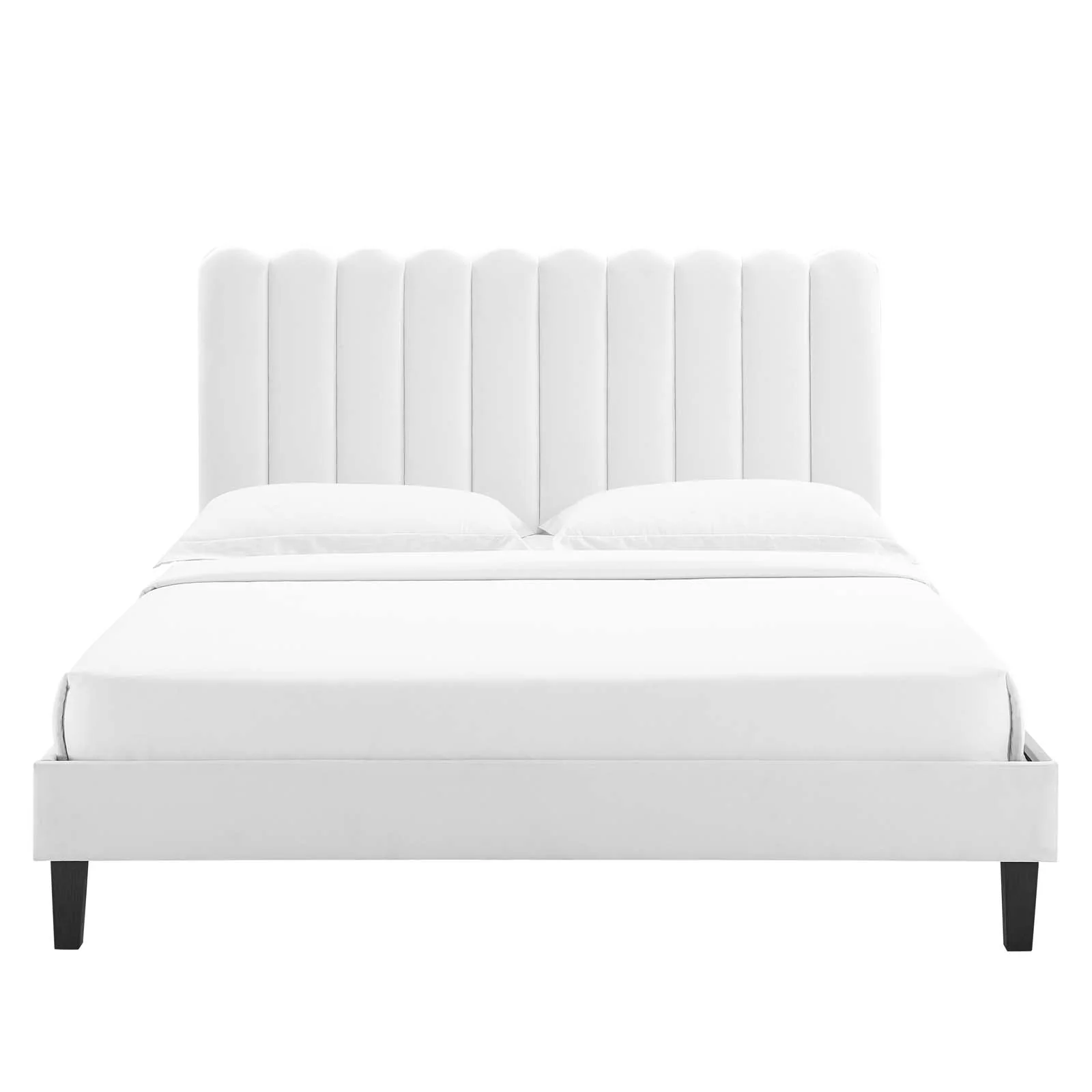Reagan Queen Performance Velvet Platform Bed By Modway - MOD-6588 - Image 108