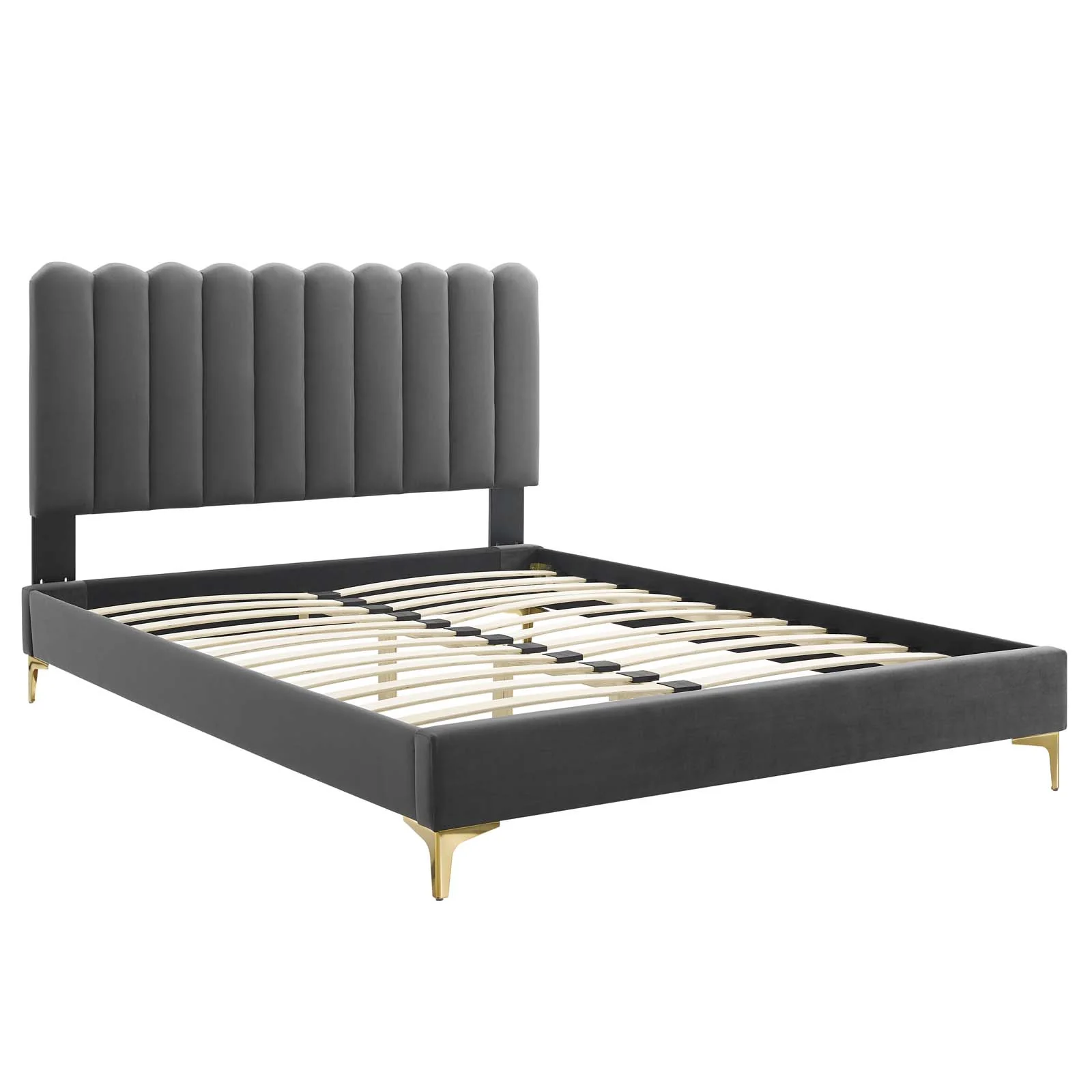 Reagan Twin Performance Velvet Platform Bed By Modway - MOD-6885 - Image 10