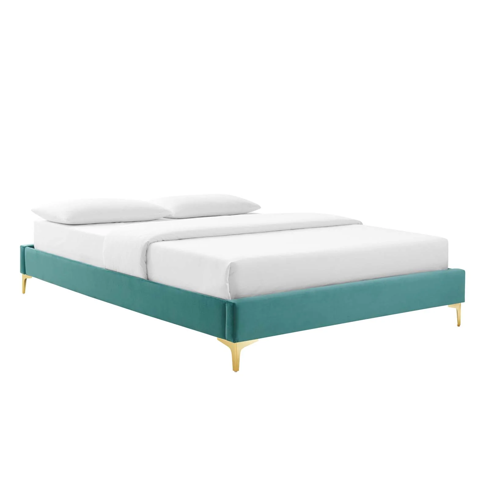 Reagan Twin Performance Velvet Platform Bed By Modway - MOD-6885 - Image 110