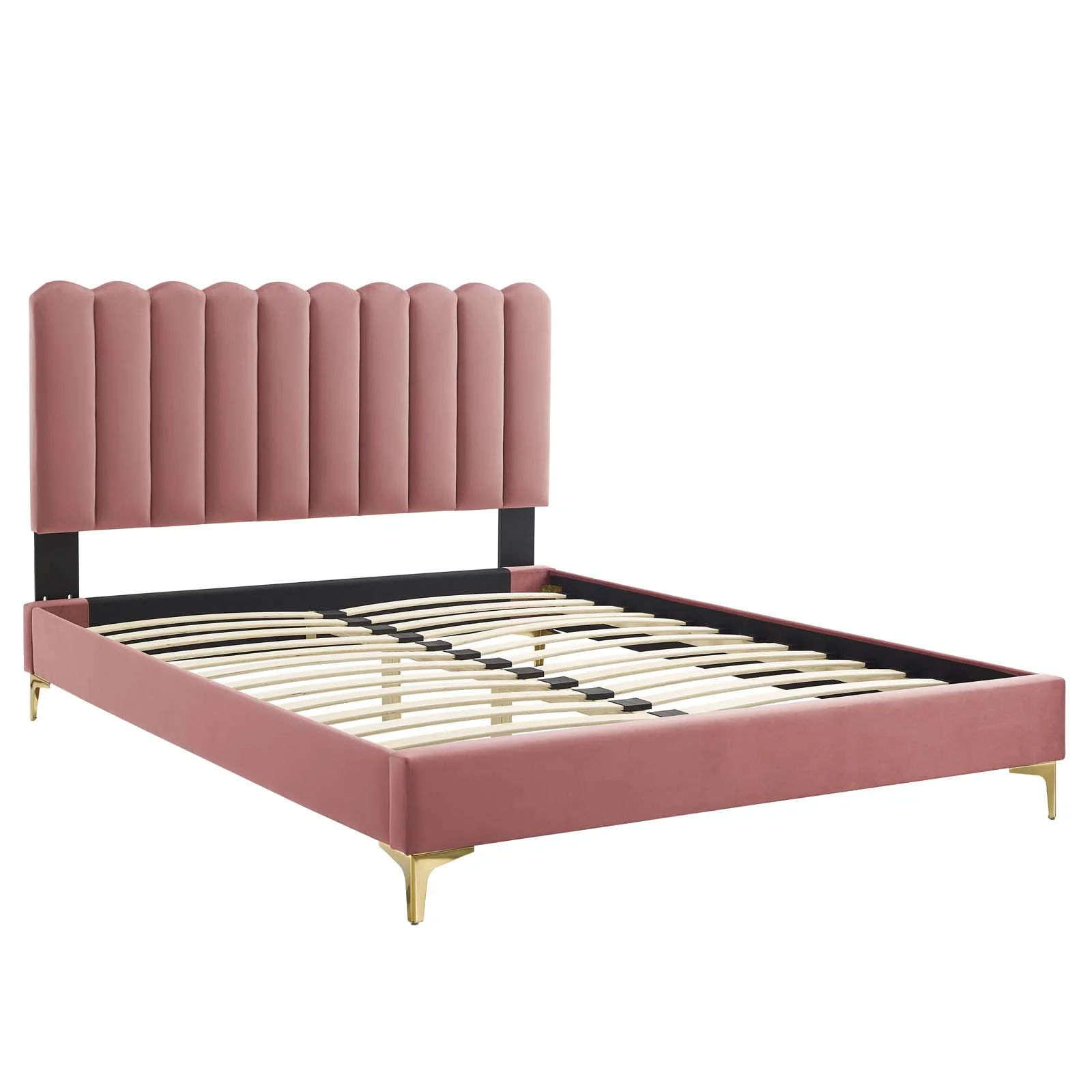 Reagan Twin Performance Velvet Platform Bed By Modway - MOD-6885 - Image 26