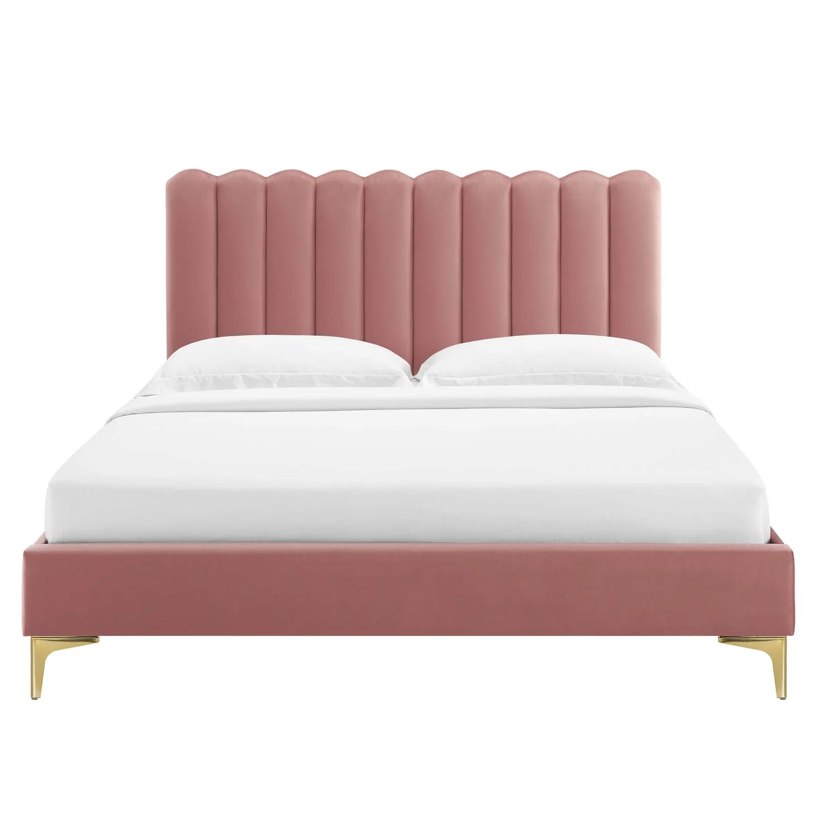 Reagan Twin Performance Velvet Platform Bed By Modway - MOD-6885 - Image 28