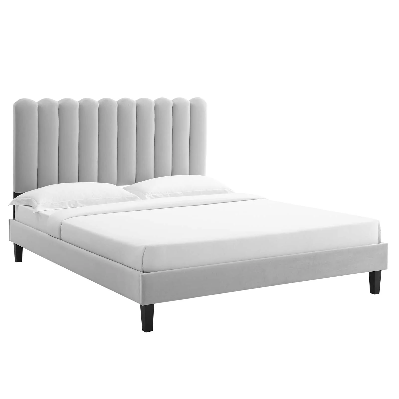 Reagan Twin Performance Velvet Platform Bed By Modway - MOD-6887 - Image 33