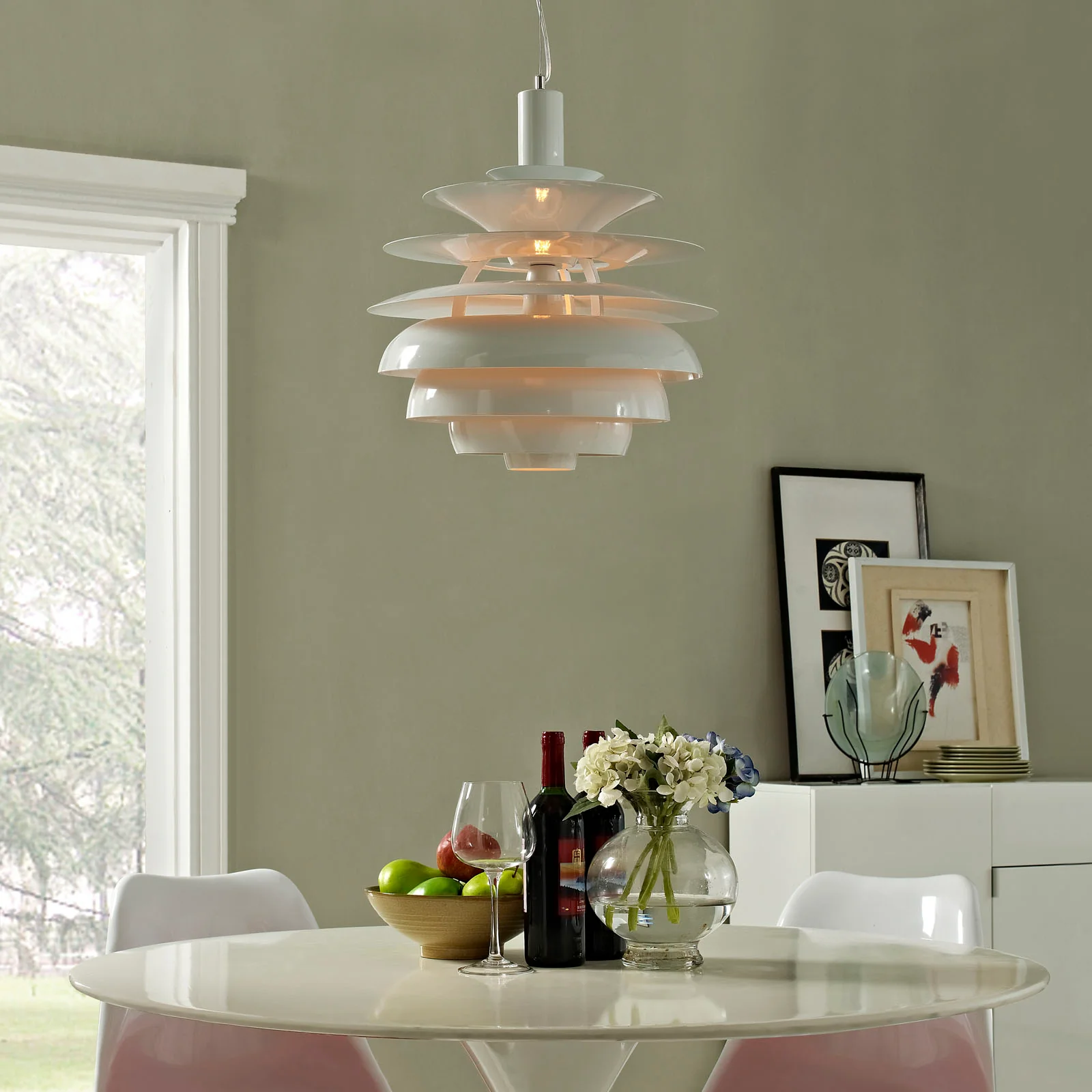 Rebound 17" Stainless Steel Chandelier By Modway - EEI-1554