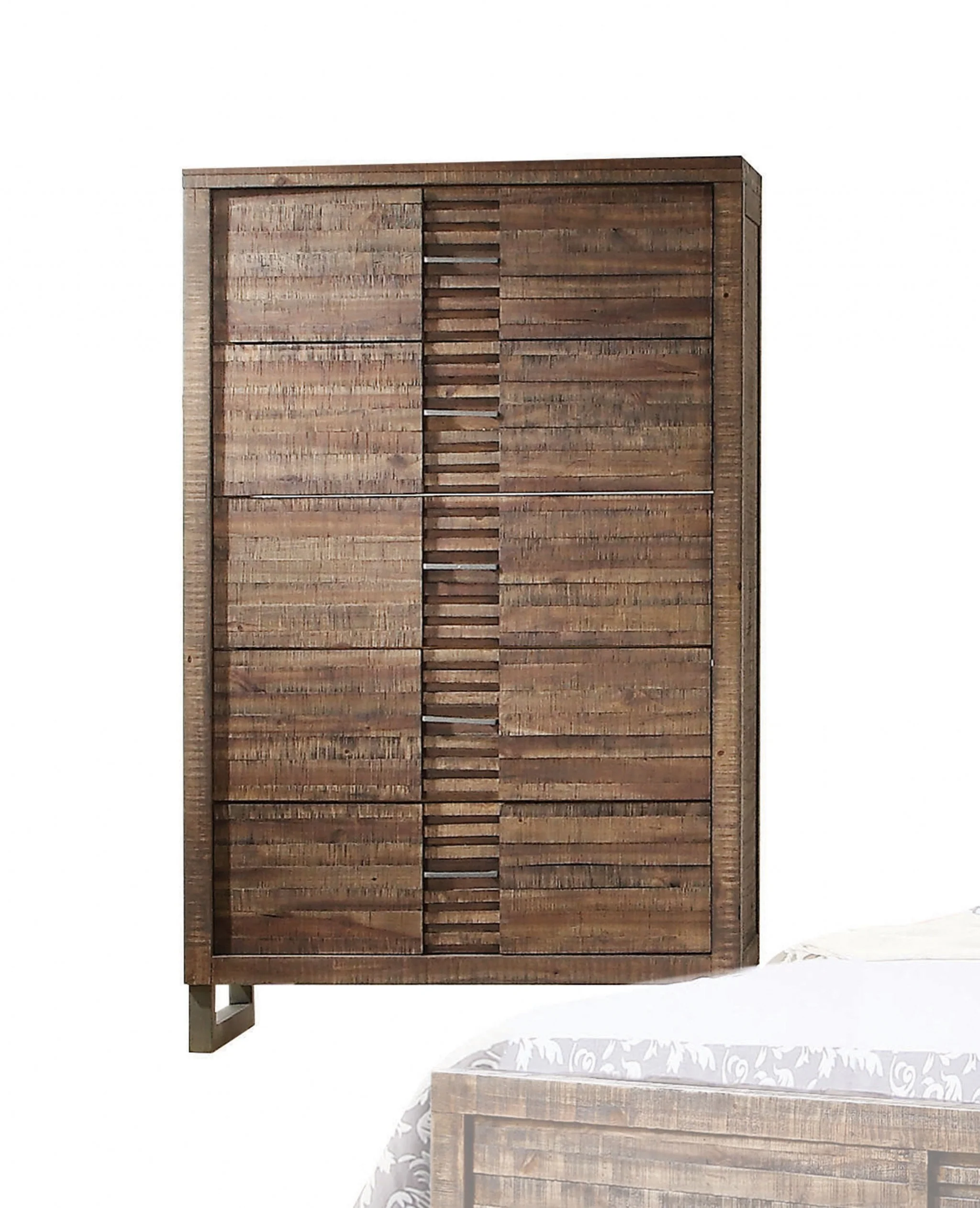 Reclaimed Oak Wood Chest By Homeroots - 286551