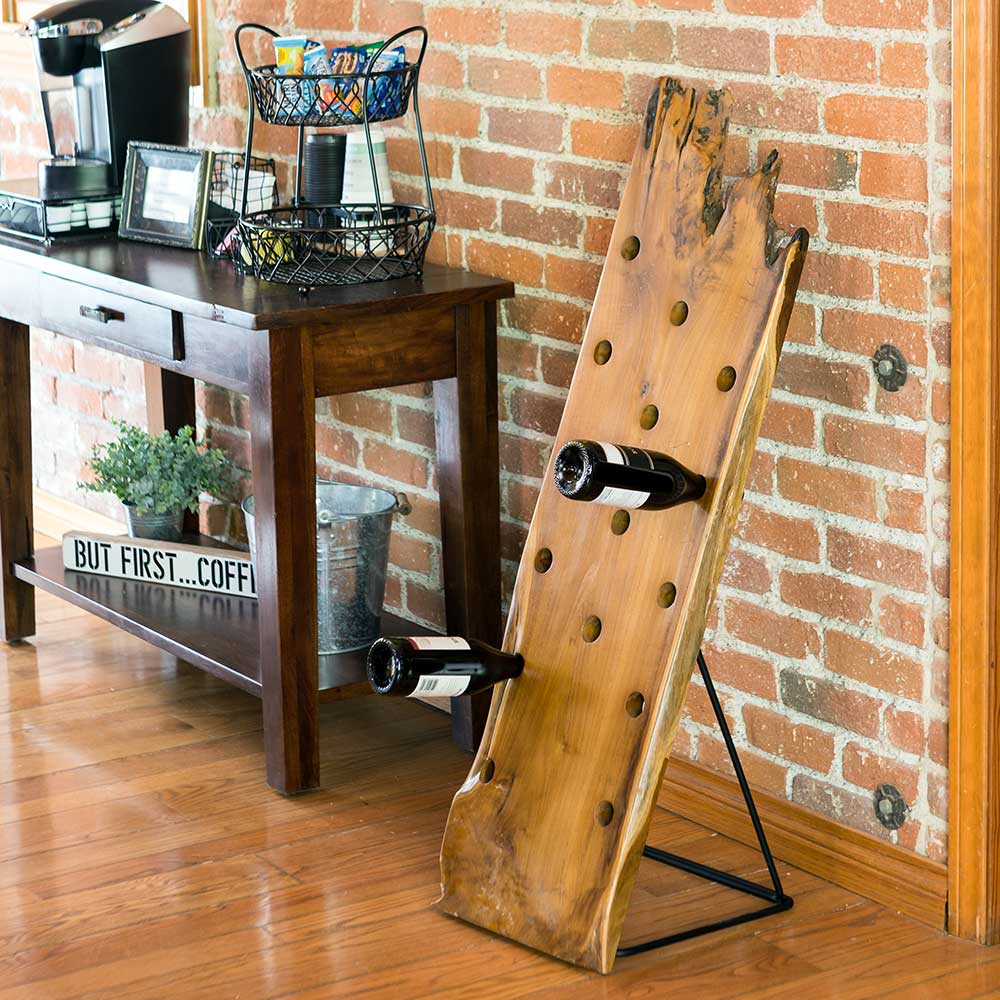 Reclaimed Teak Wine Rack By Garden Age Supply - Image 2