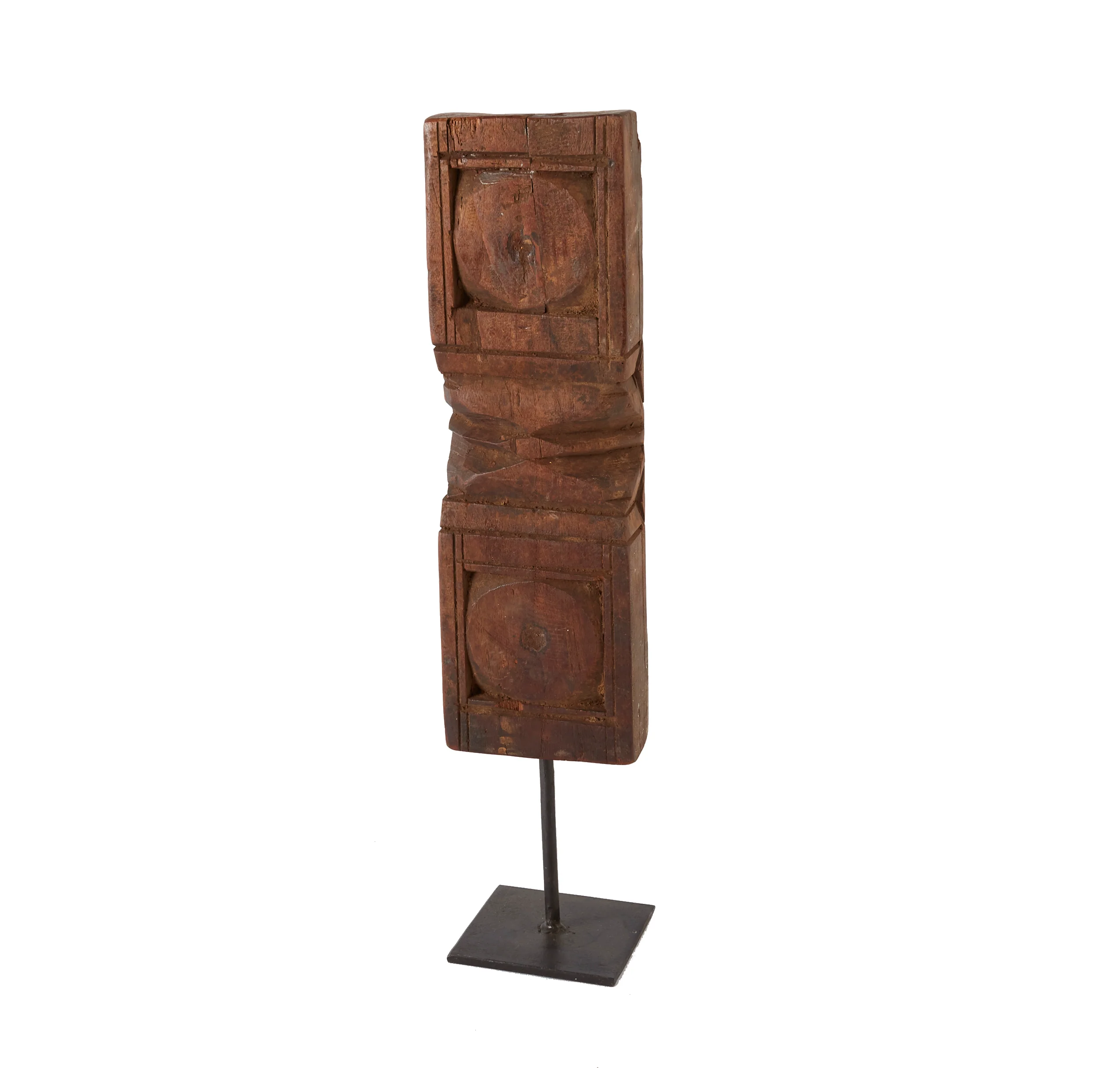 Reclaimed Wood Carving Statue Set of 2 By Accent Decor - Image 6