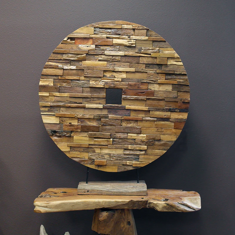 Recycled Teak Blocks Stand By Garden Age Supply