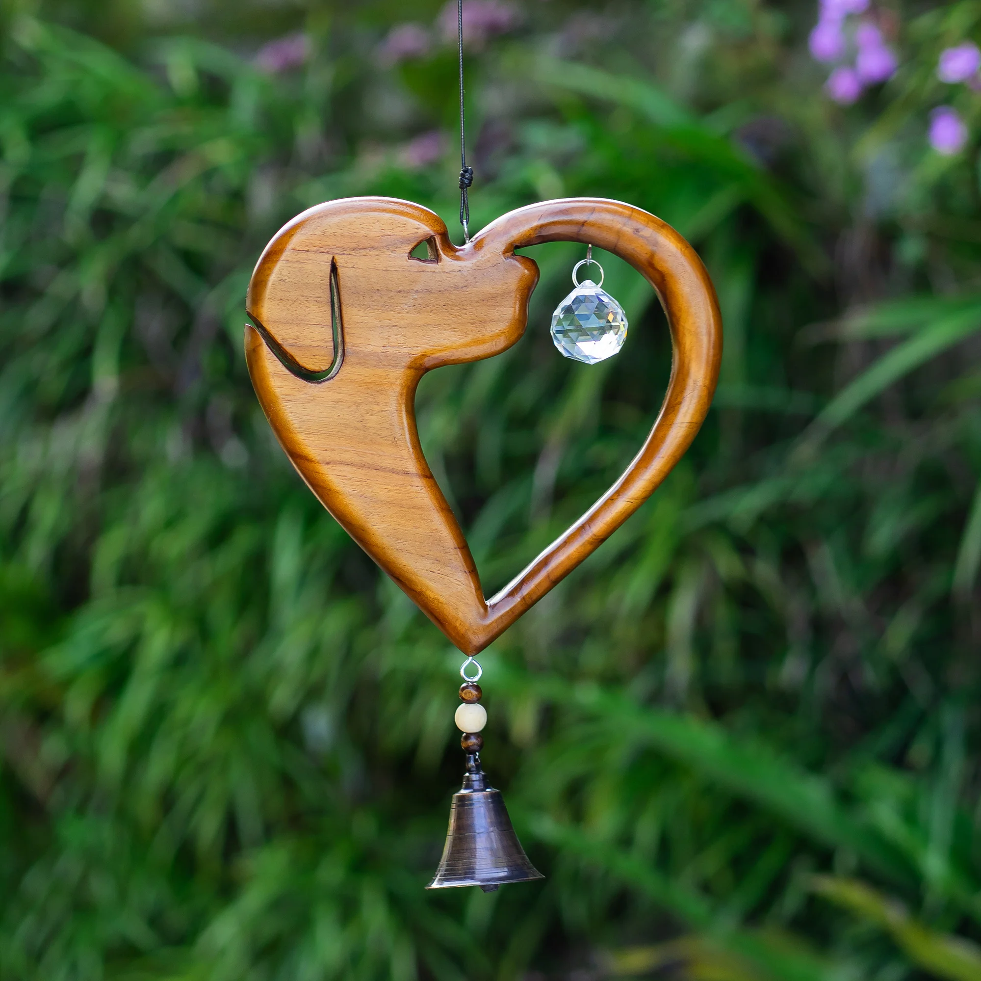 Recycled Teak Sun Catcher - Dog Set of 2 By Garden Age Supply