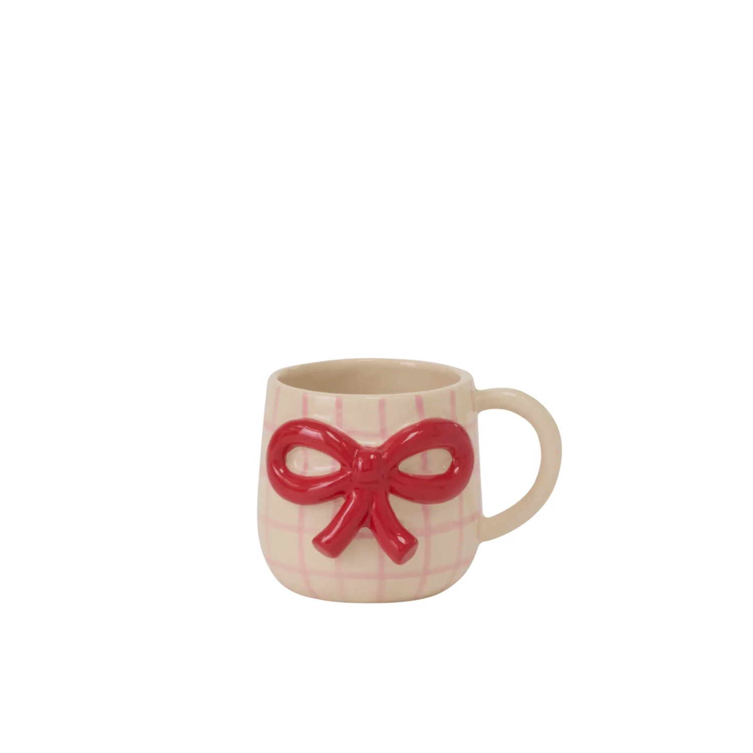 Red Bow Mug Set of 4 By Accent Decor - Image 2