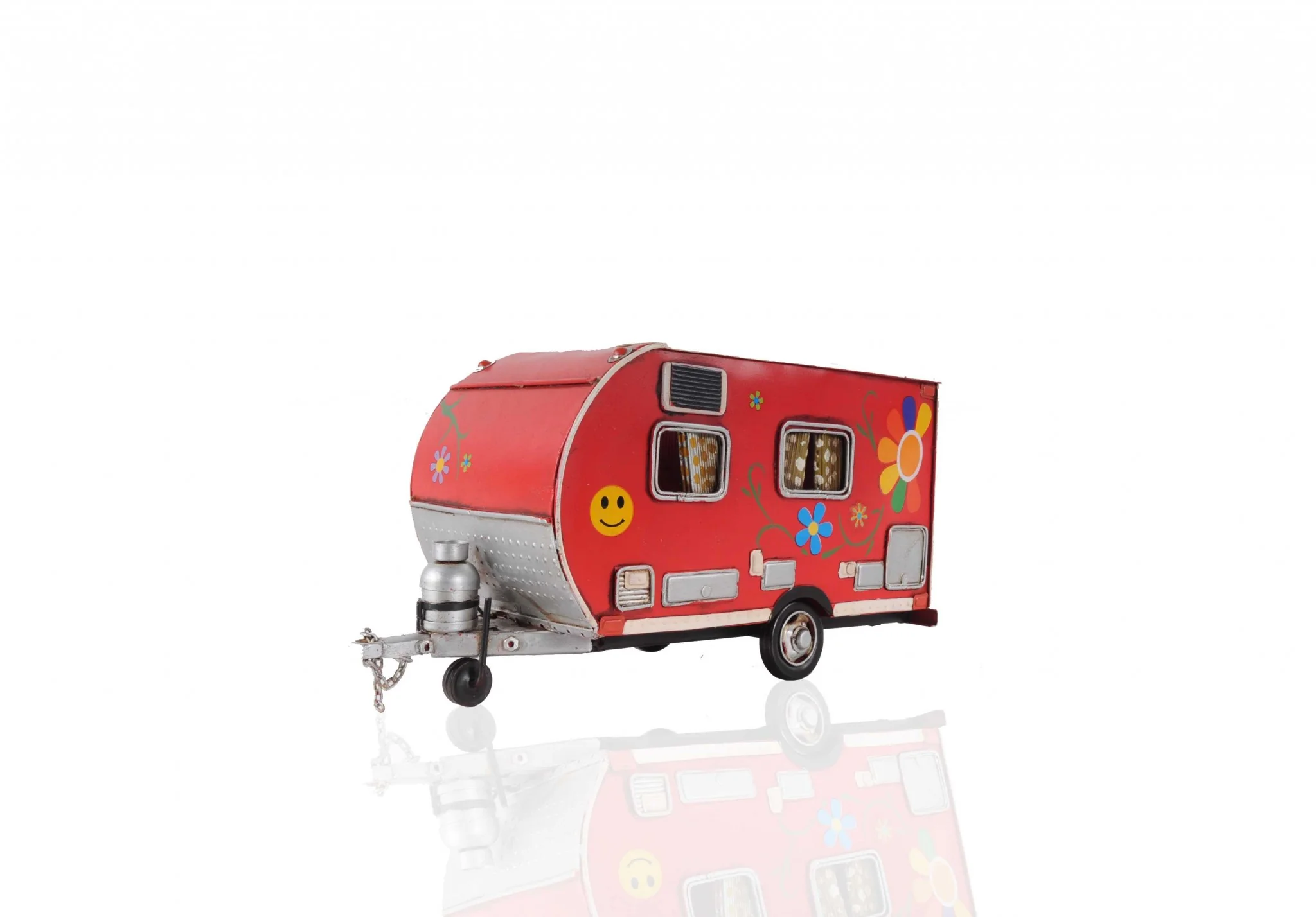 Red Camper Trailer Model Tissue Holder By Homeroots