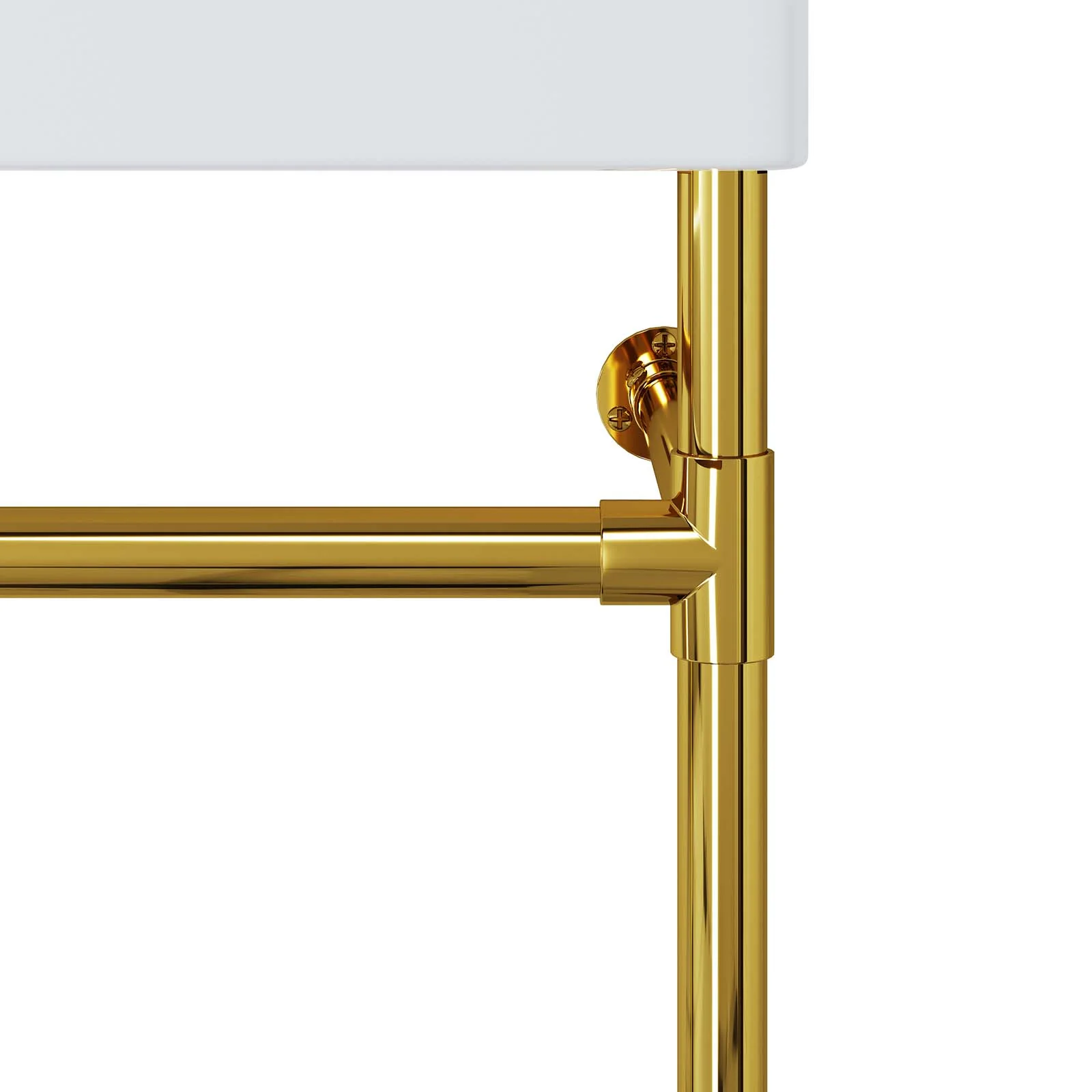 Redeem 24" Wall-Mount Gold Stainless Steel Bathroom Vanity By Modway - EEI-5536 - Image 7