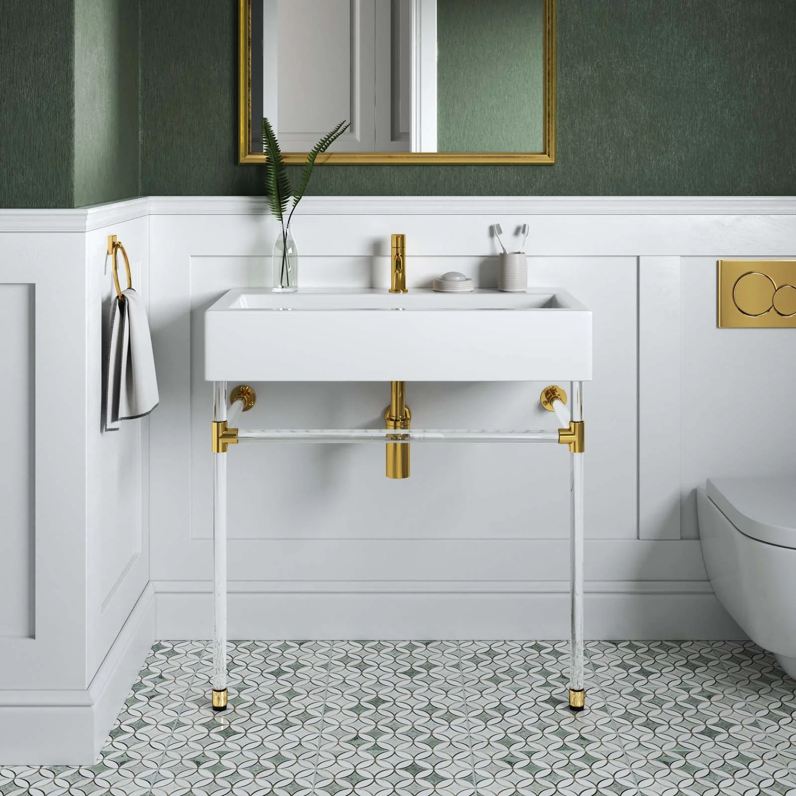 Redeem 32" Acrylic Wall-Mount Bathroom Vanity By Modway - EEI-5539