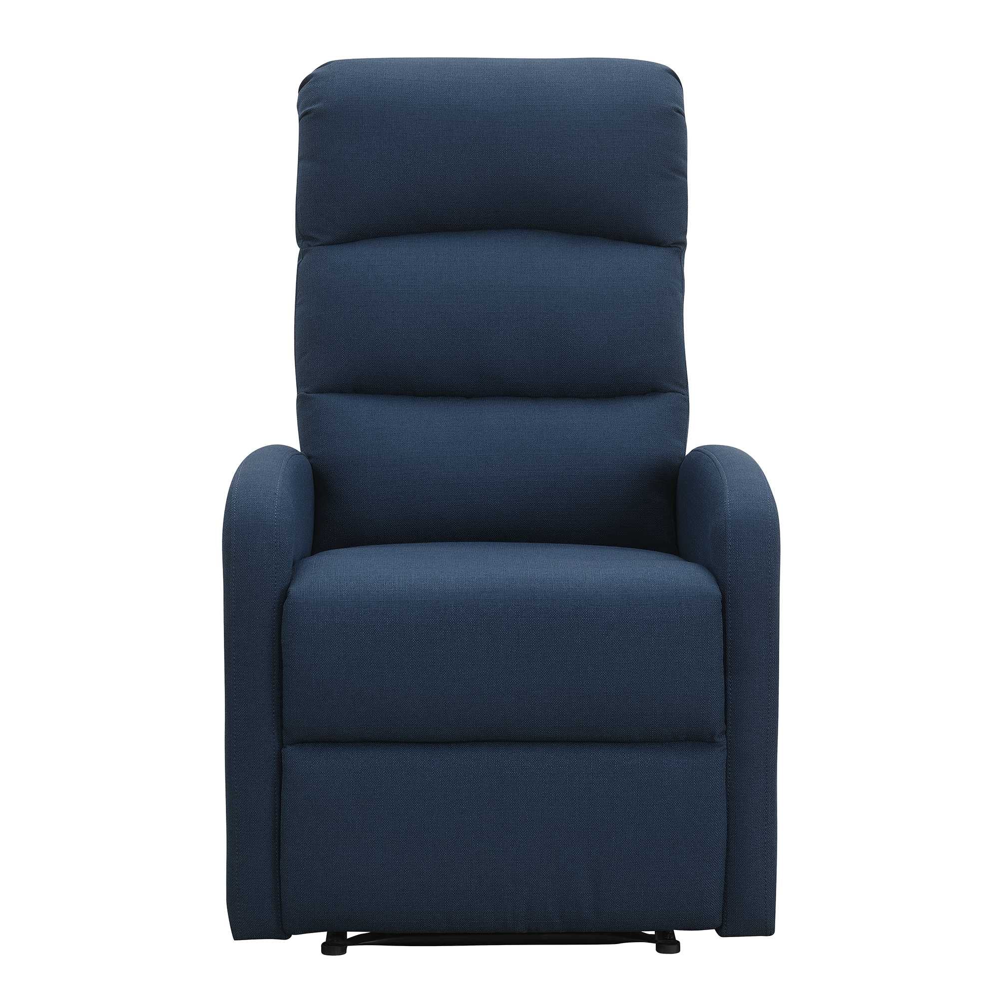 Relaxing Navy Blue Recliner Chair By Homeroots