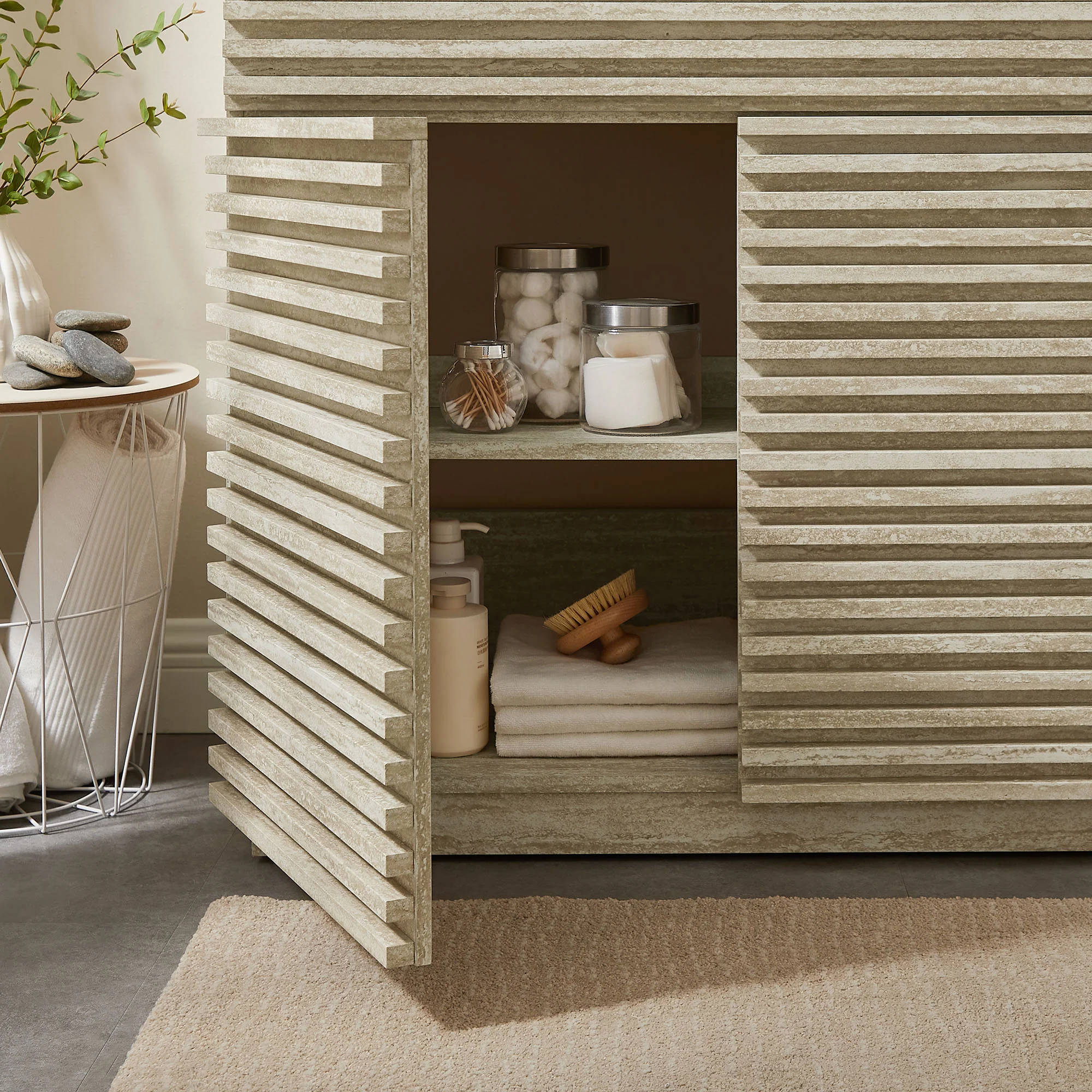 Render 36" Faux Travertine Bathroom Vanity With Sink by Modway - Image 8