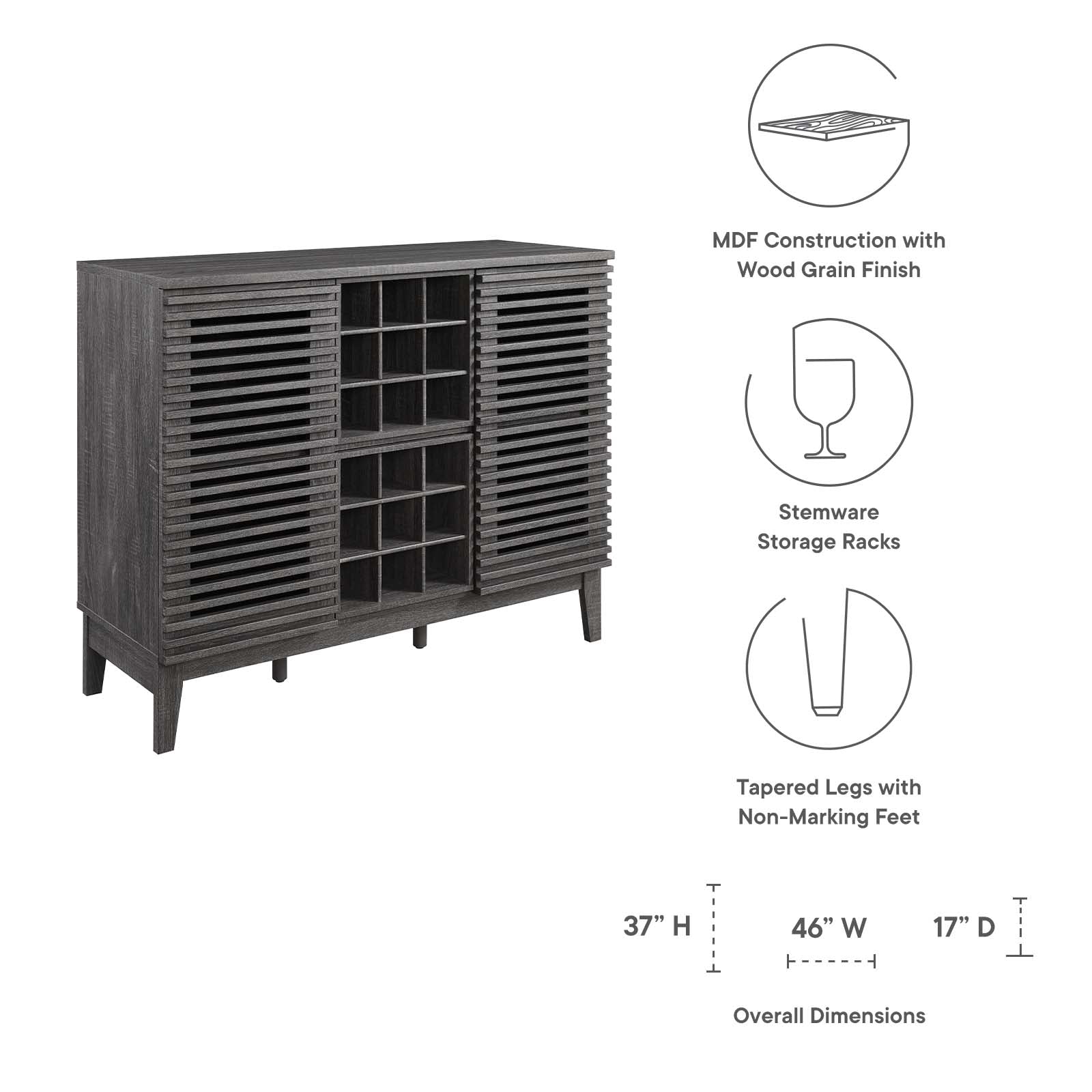 Render Bar Cabinet By Modway - EEI-6156 - Image 7