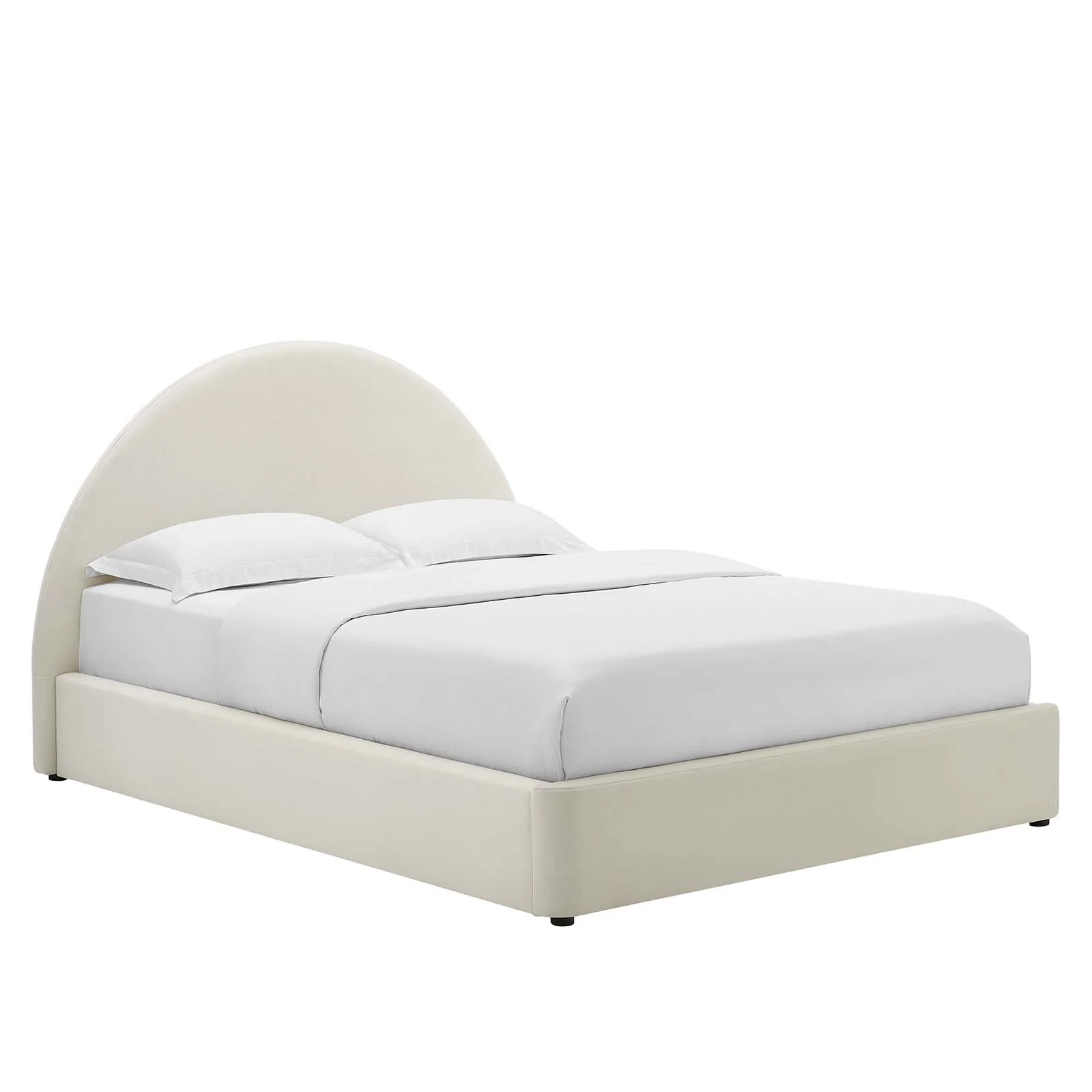 Resort Performance Velvet Arched Round King Platform Bed By Modway - MOD-7135