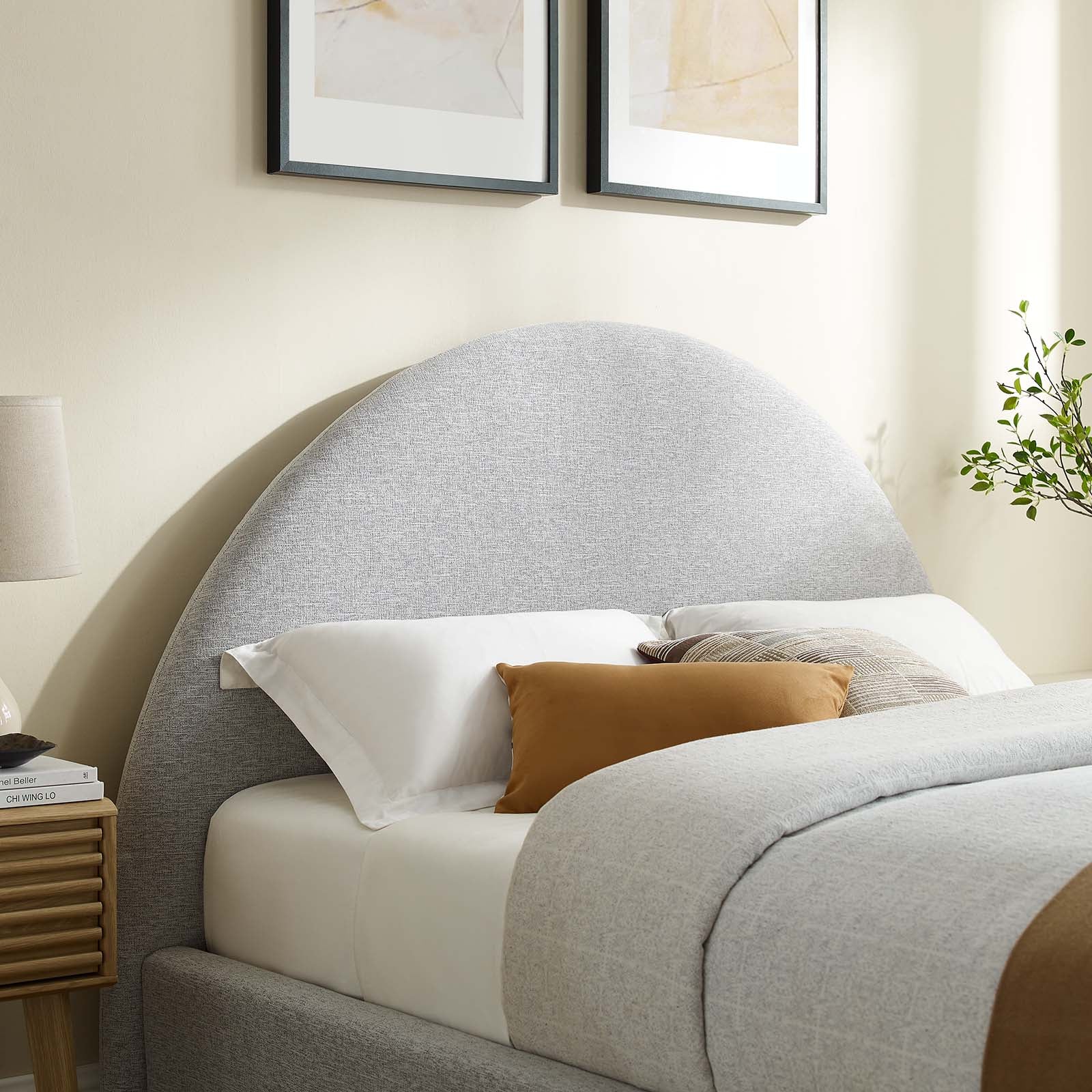 Resort Upholstered Fabric Arched Round Full Platform Bed By Modway - MOD-7130 - Image 16