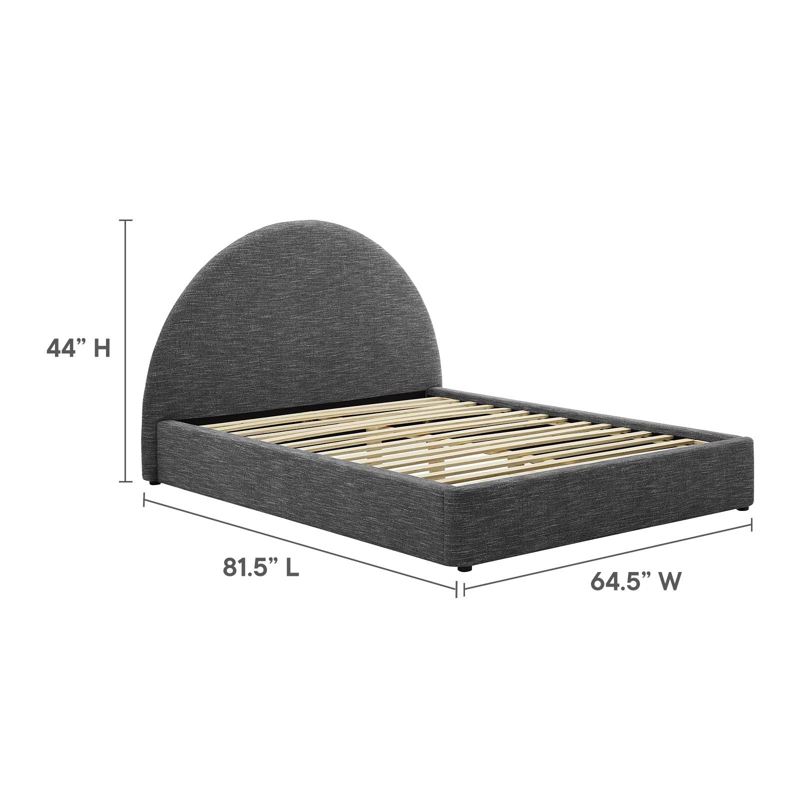 Resort Upholstered Fabric Arched Round Full Platform Bed By Modway - MOD-7130 - Image 22