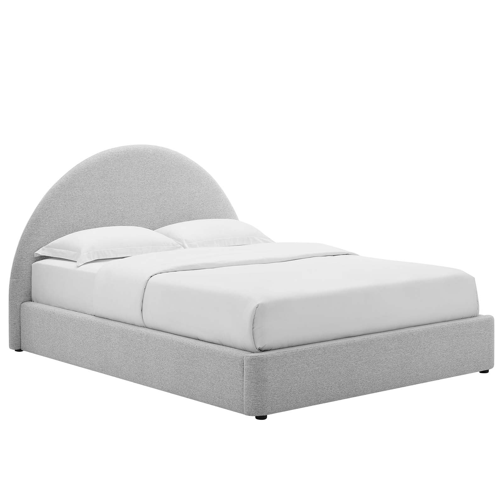 Resort Upholstered Fabric Arched Round Queen Platform Bed By Modway - MOD-7132 - Image 9