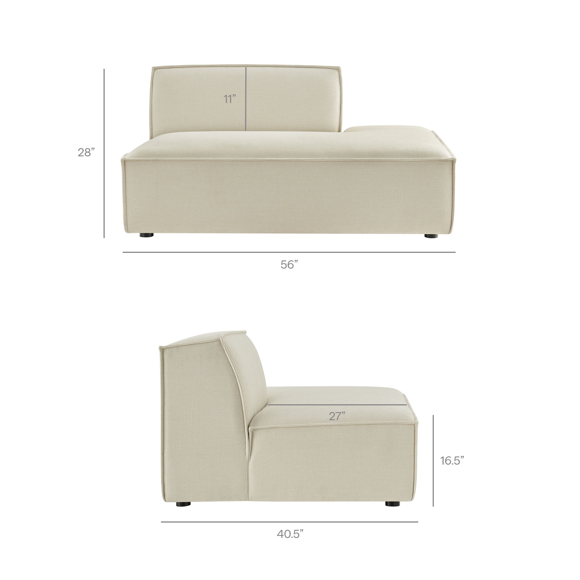 Restore 2-Piece Performance Fabric Upholstered Modular Loveseat by Modway - Image 10