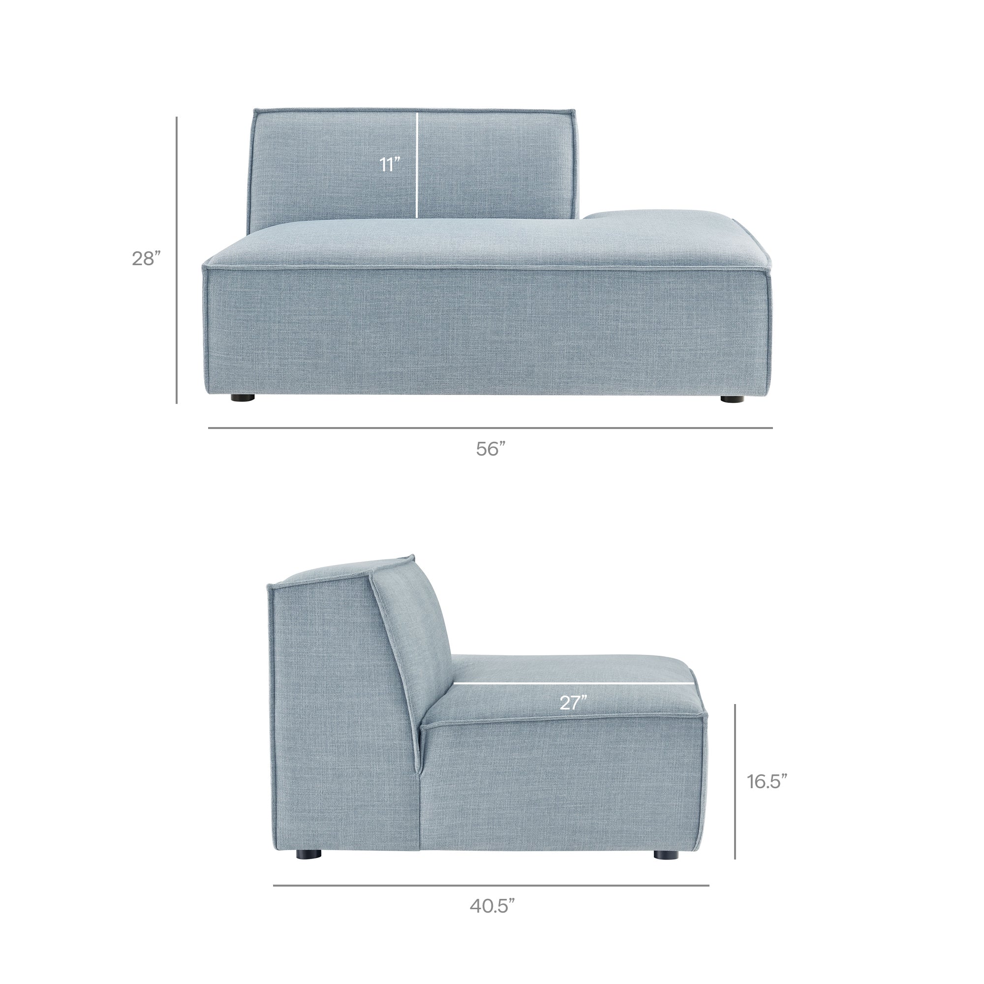 Restore 2-Piece Performance Fabric Upholstered Modular Loveseat by Modway - Image 50