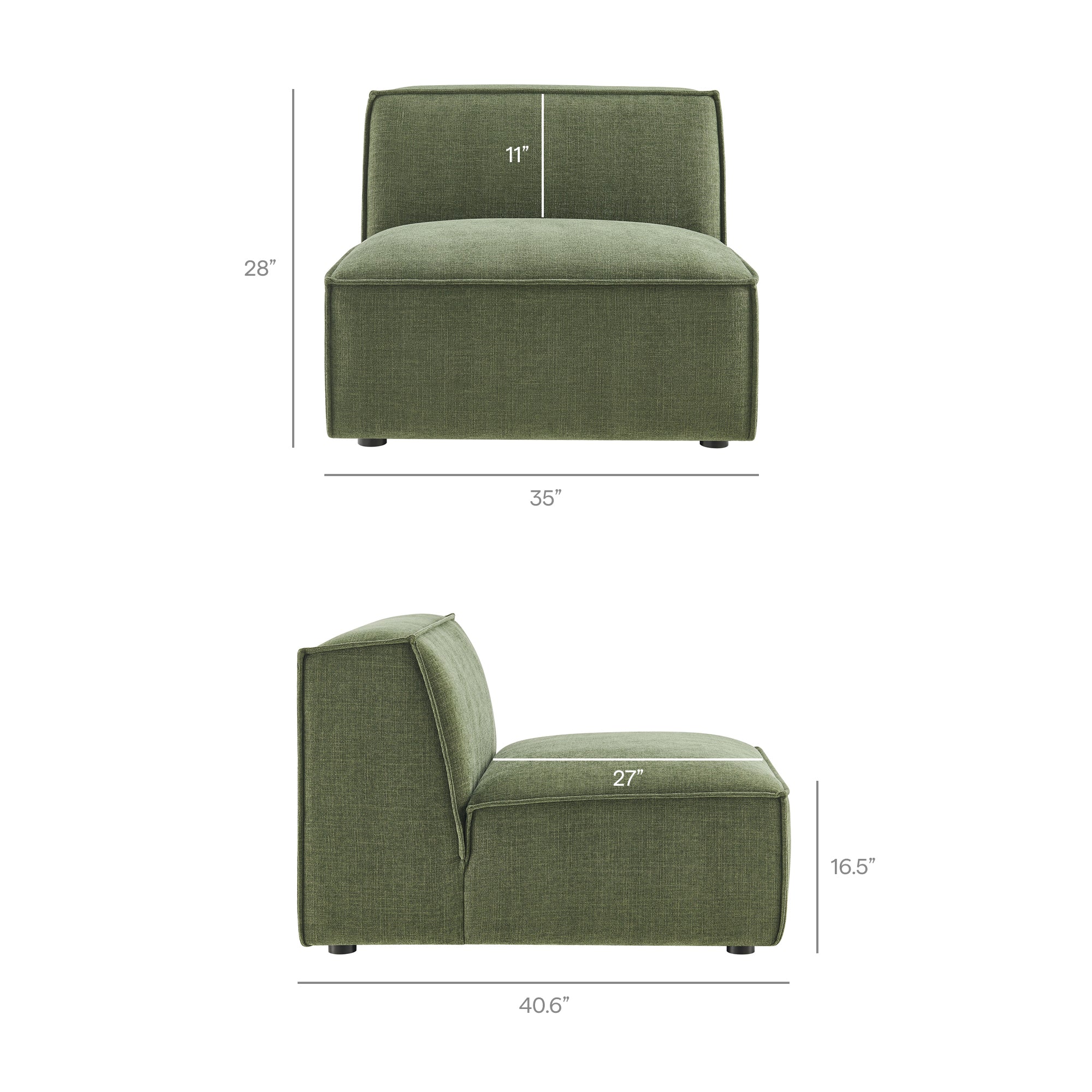 Restore 6-Piece Performance Fabric Upholstered U-Shaped Sectional Sofa by Modway - Image 23