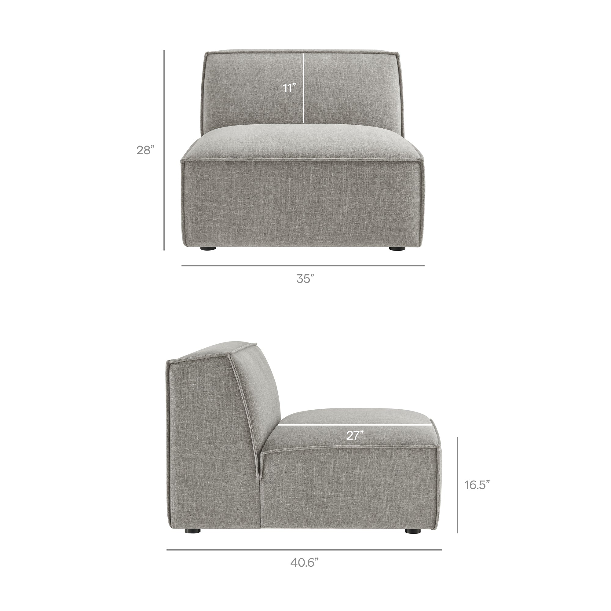 Restore 6-Piece Performance Fabric Upholstered U-Shaped Sectional Sofa by Modway - Image 47