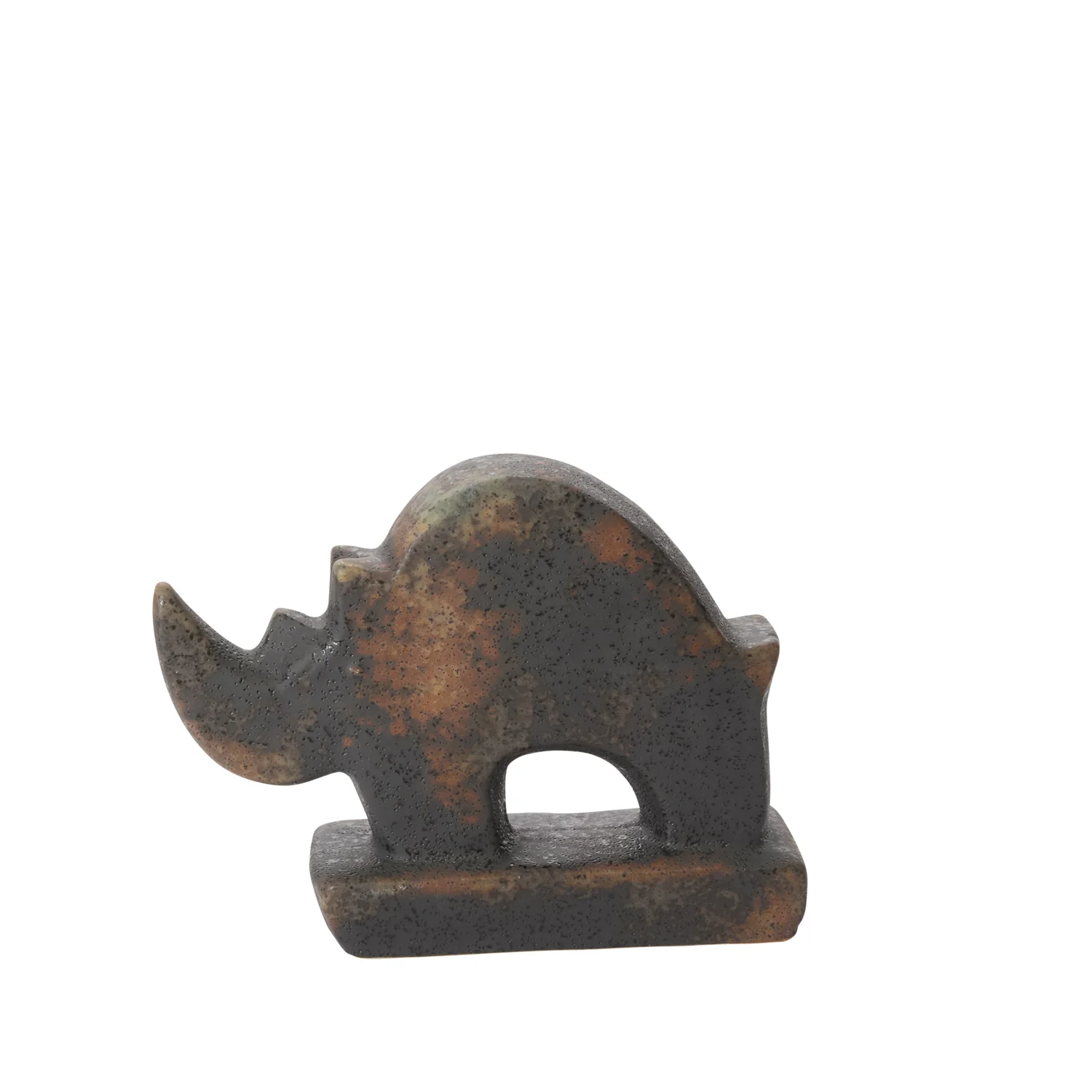 Rhino Sculpture Set of 2 By Accent Decor - Image 2